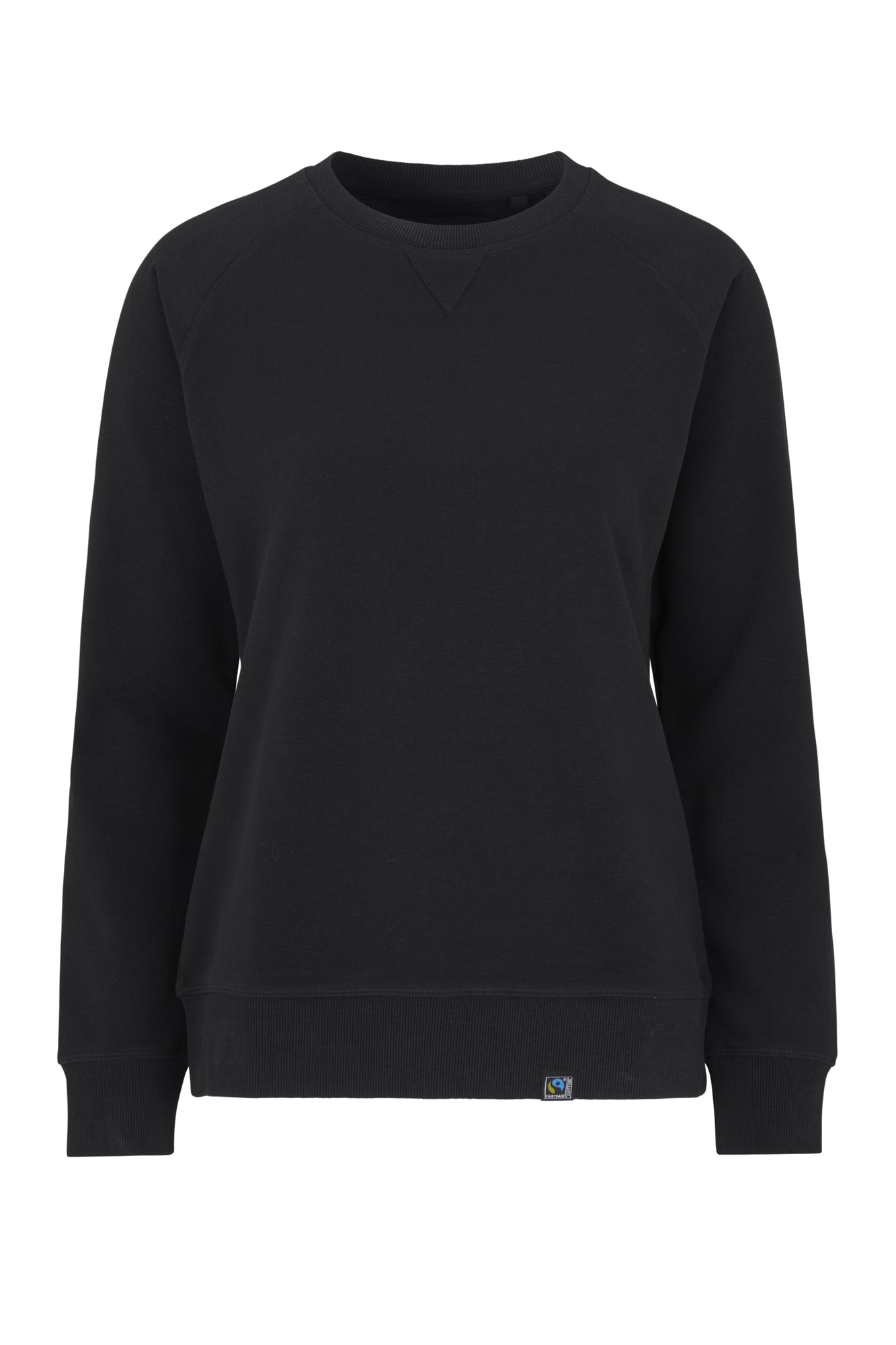 F. Terry Crew Neck Lady Black