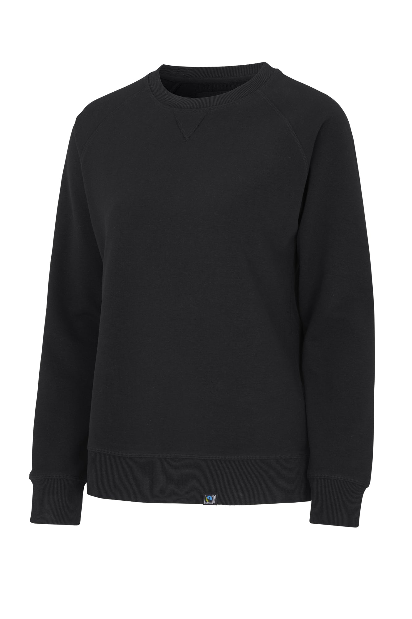 F. Terry Crew Neck Lady Black