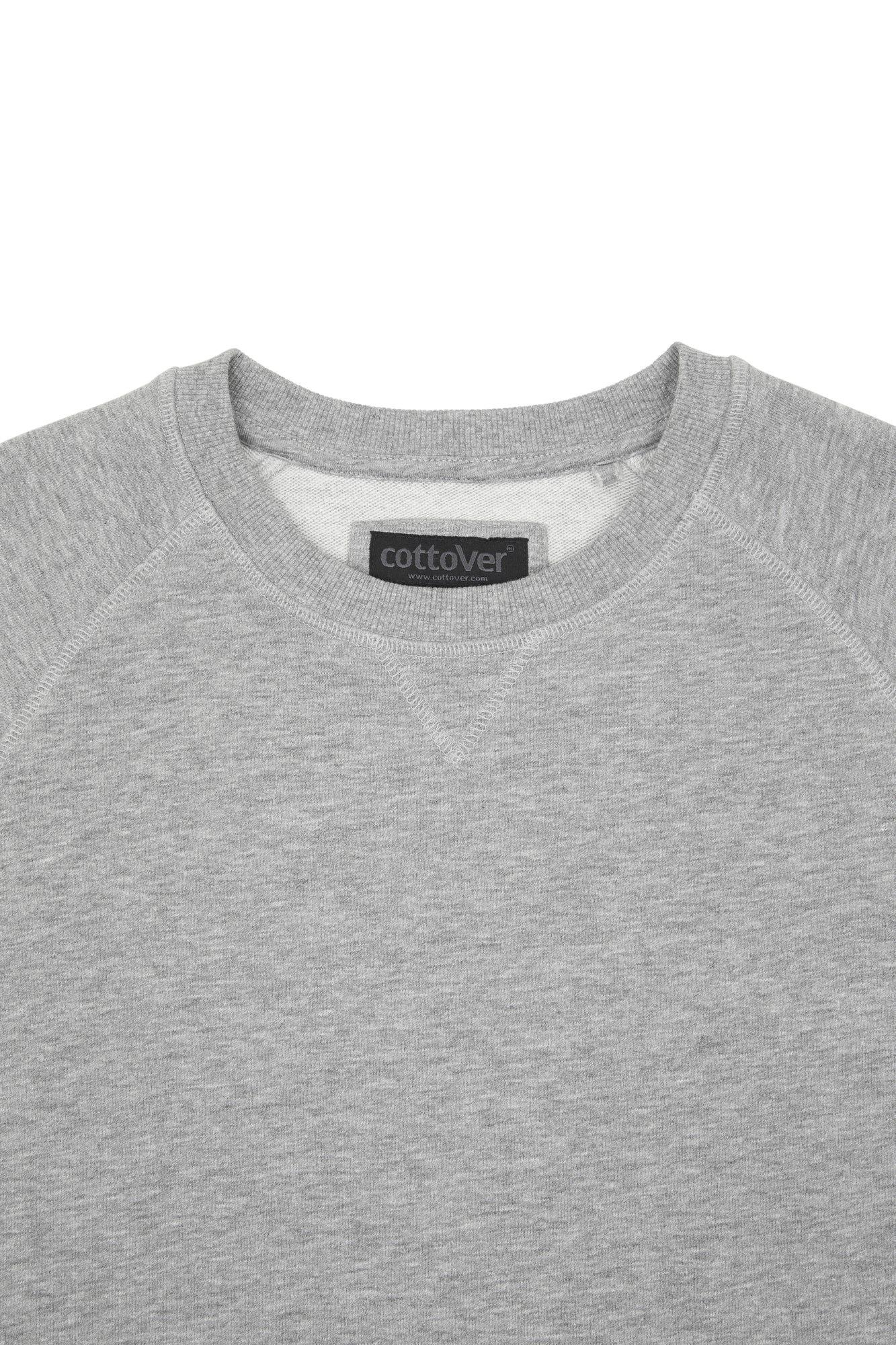 F. Terry Crew Neck Man Grey Melange