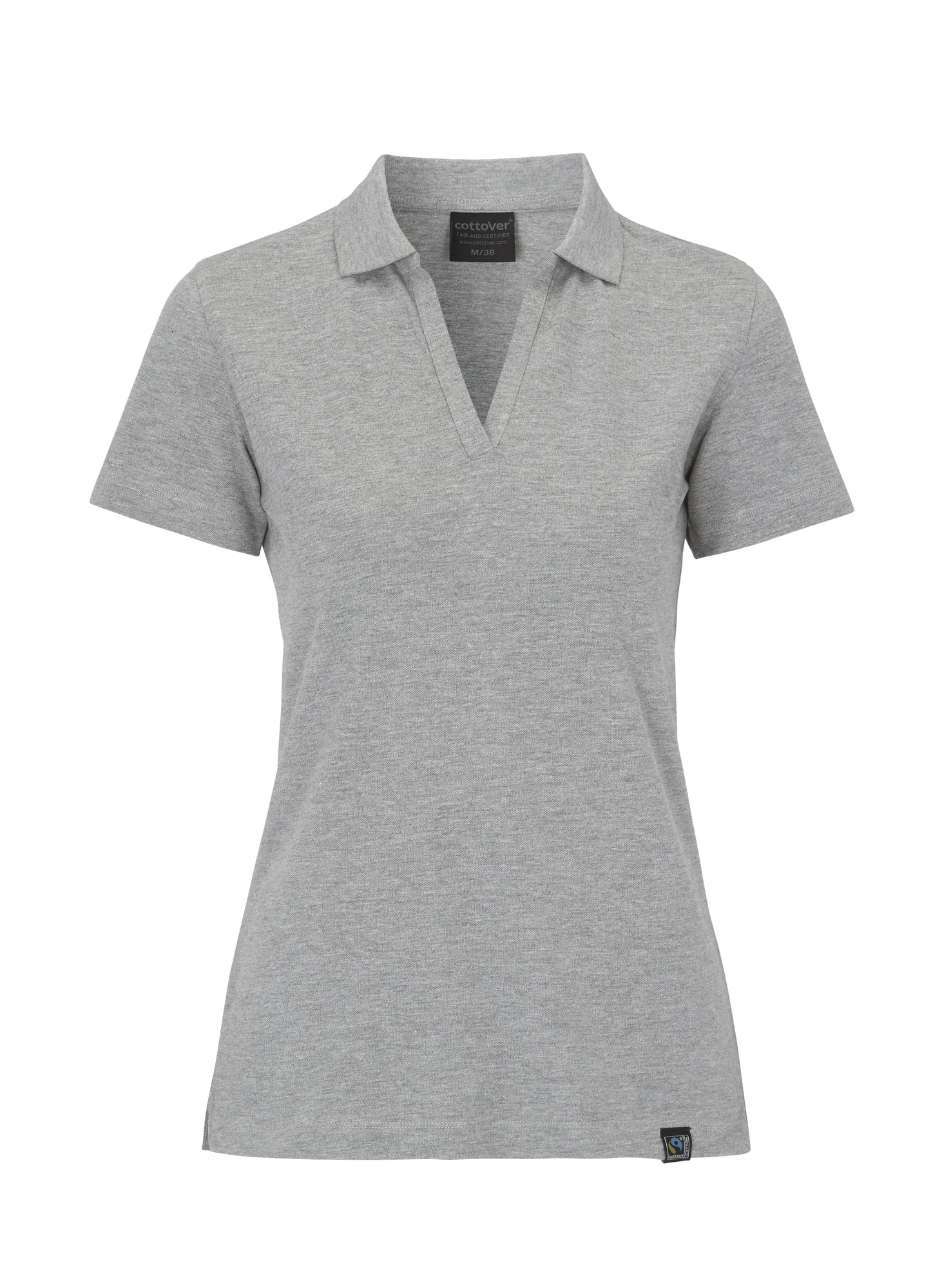Stretch Pique Lady Grey Melange