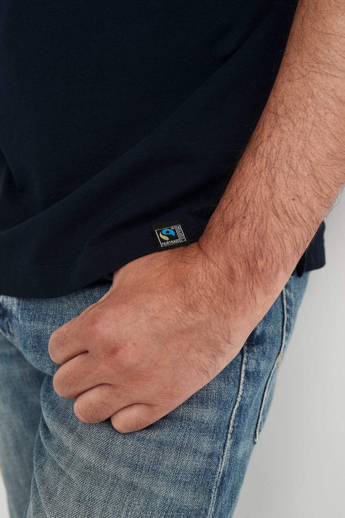 Stretch Pique Man Navy