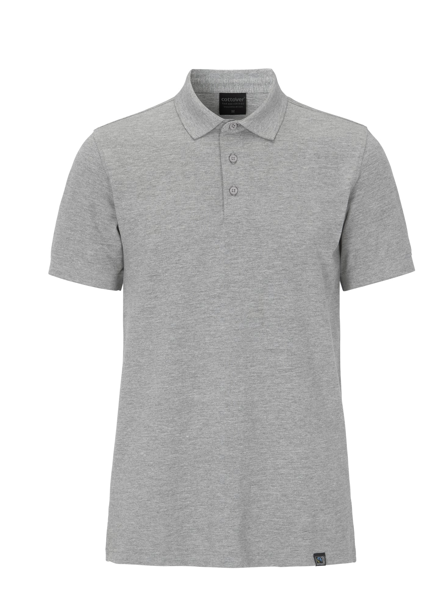 Stretch Pique Man Grey Melange