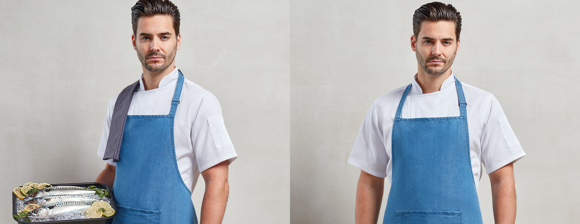 Bib Apron with Pocket - P154