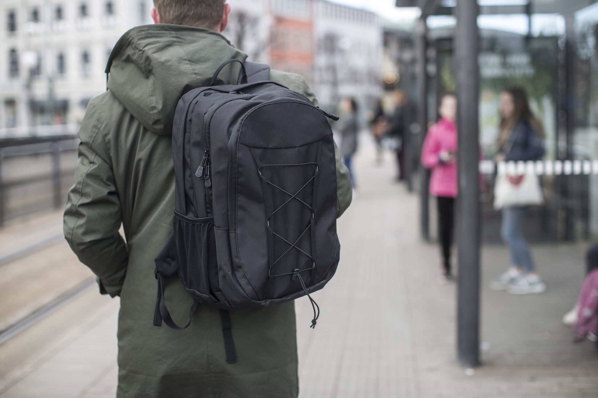 Sporty Line Computer Backpack Black