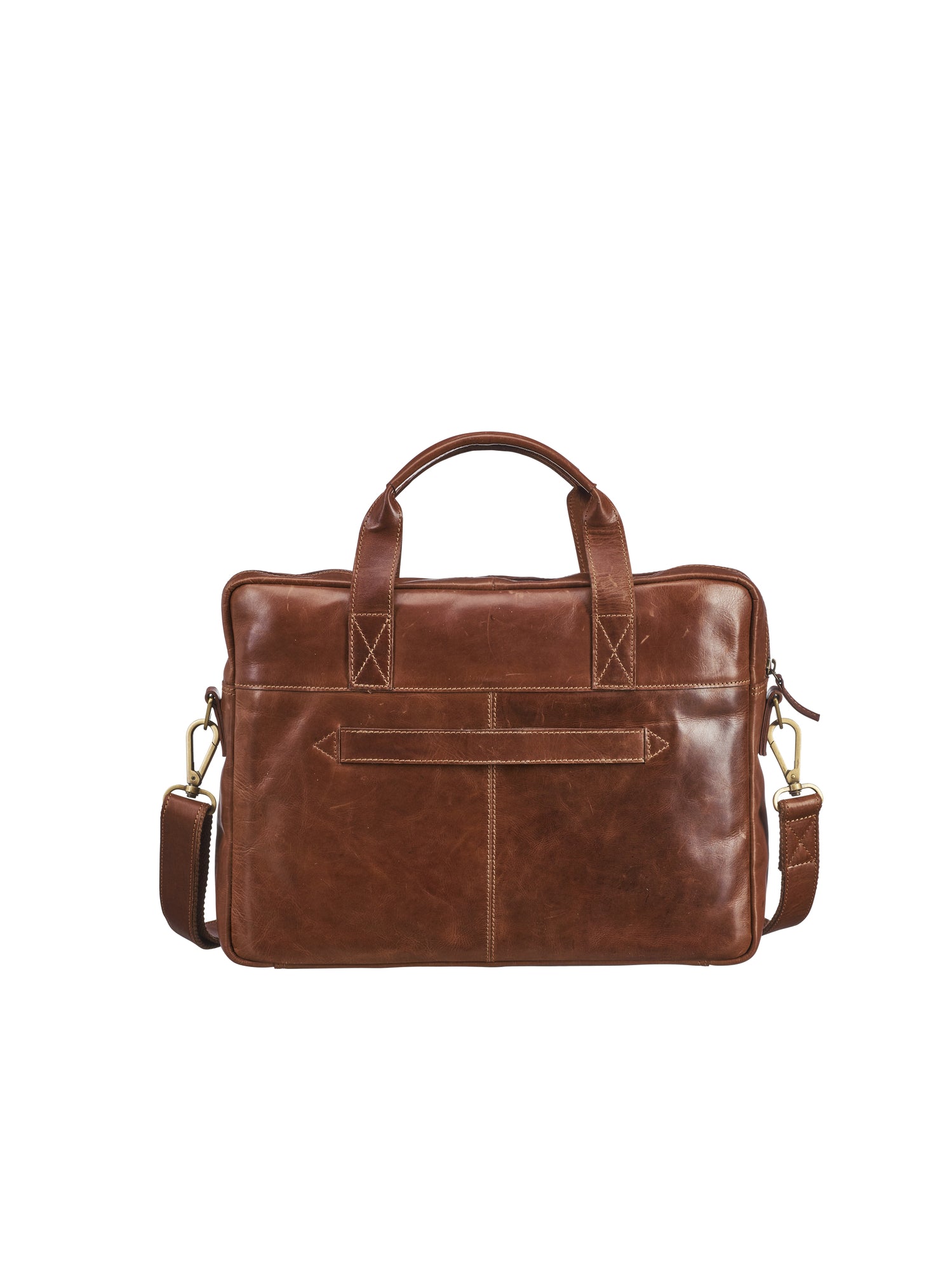 Leather Line Briefcase Cognac