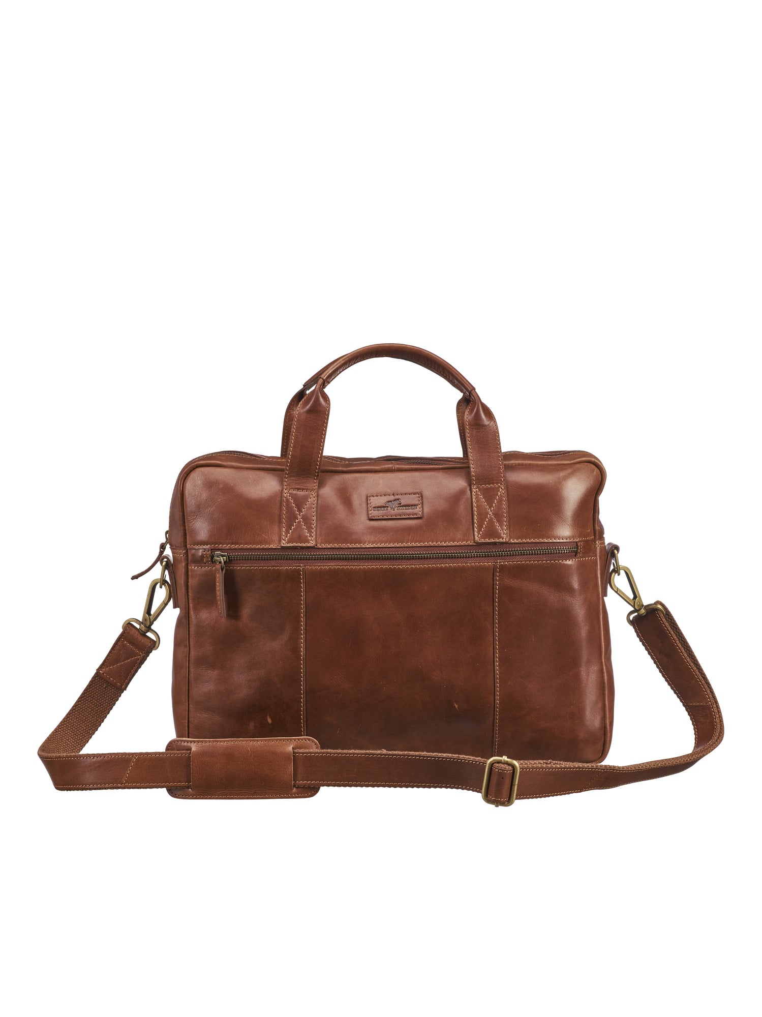 Leather Line Briefcase Cognac