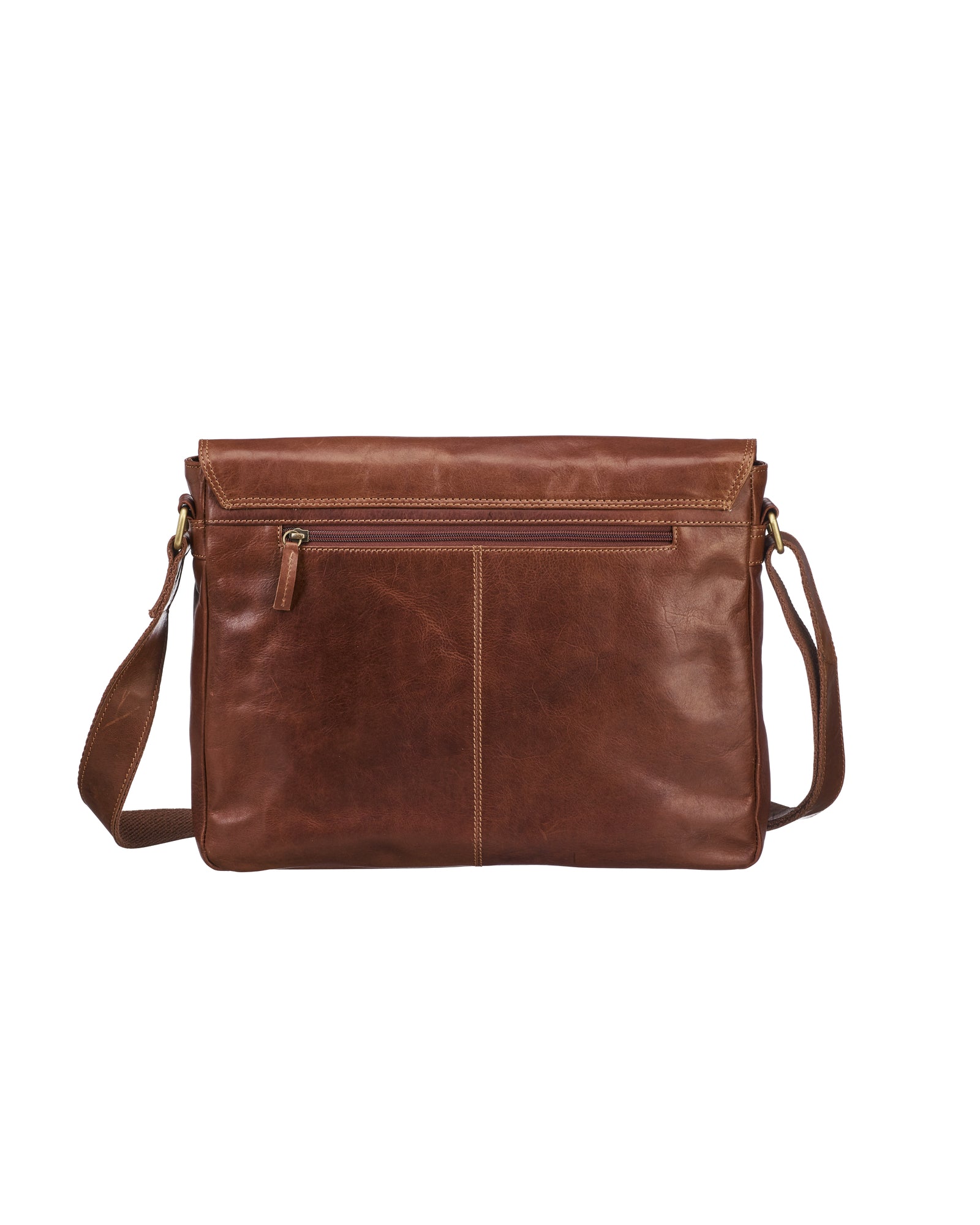 Leather Line Briefcase Cognac