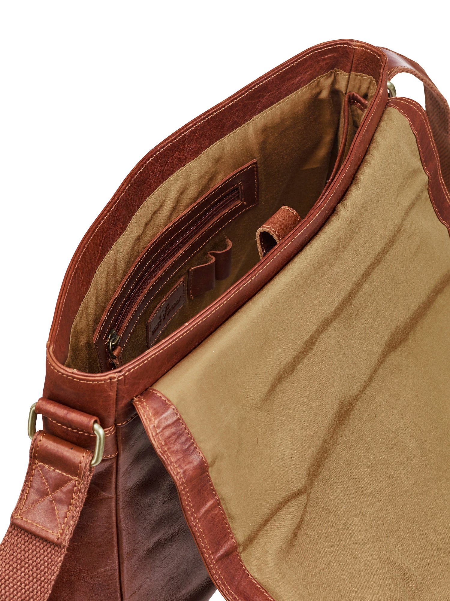 Leather Line Shoulderbag Cognac