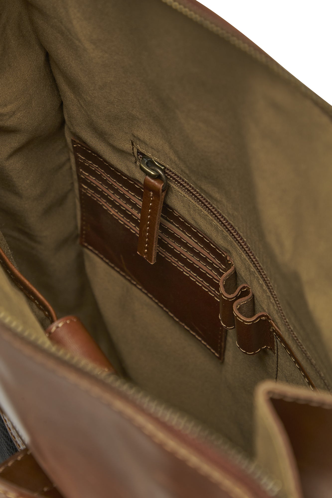 Leather Line Backpack Cognac