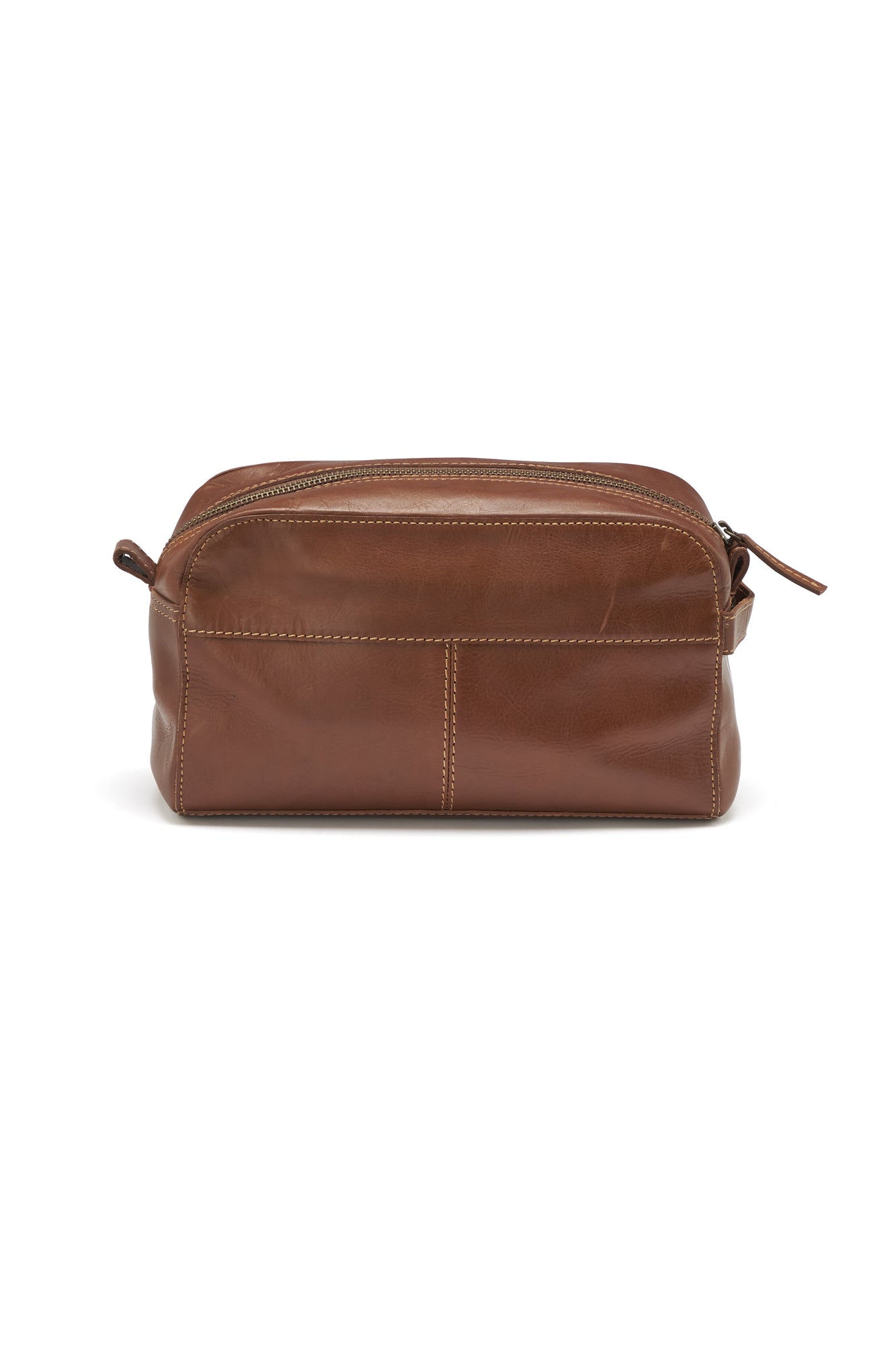 Leather Line Toilet Case Cognac