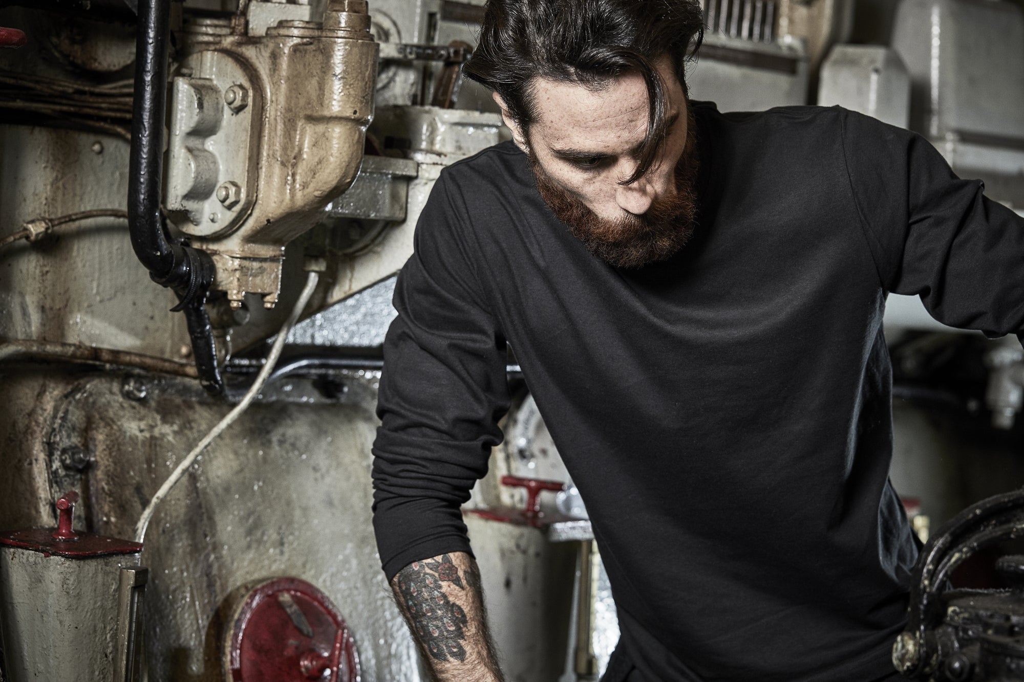 Nebraska T-Shirt LS Black