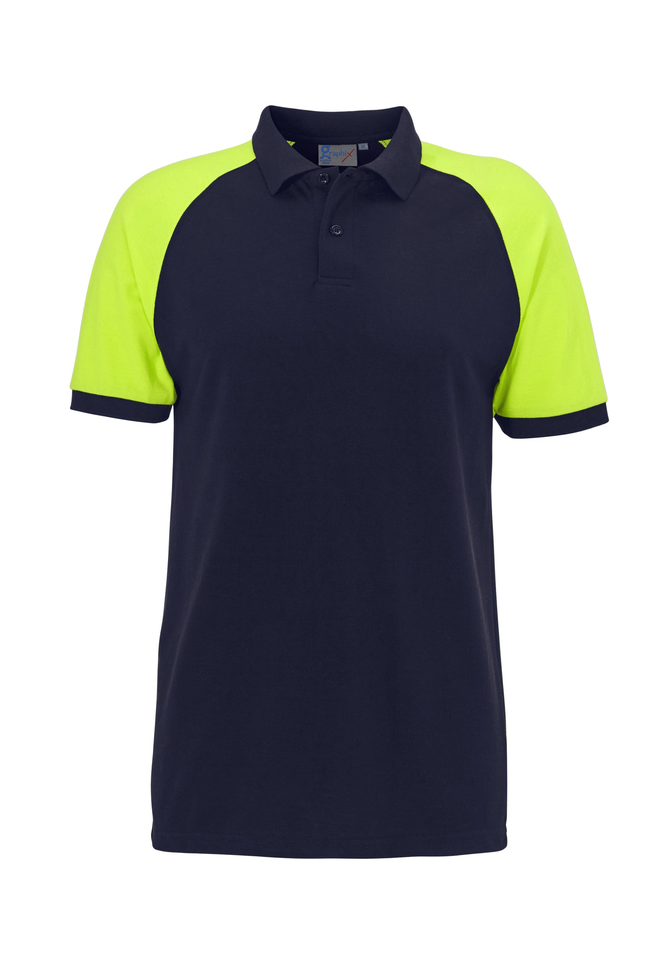 Imola Pique Navy/Yellow