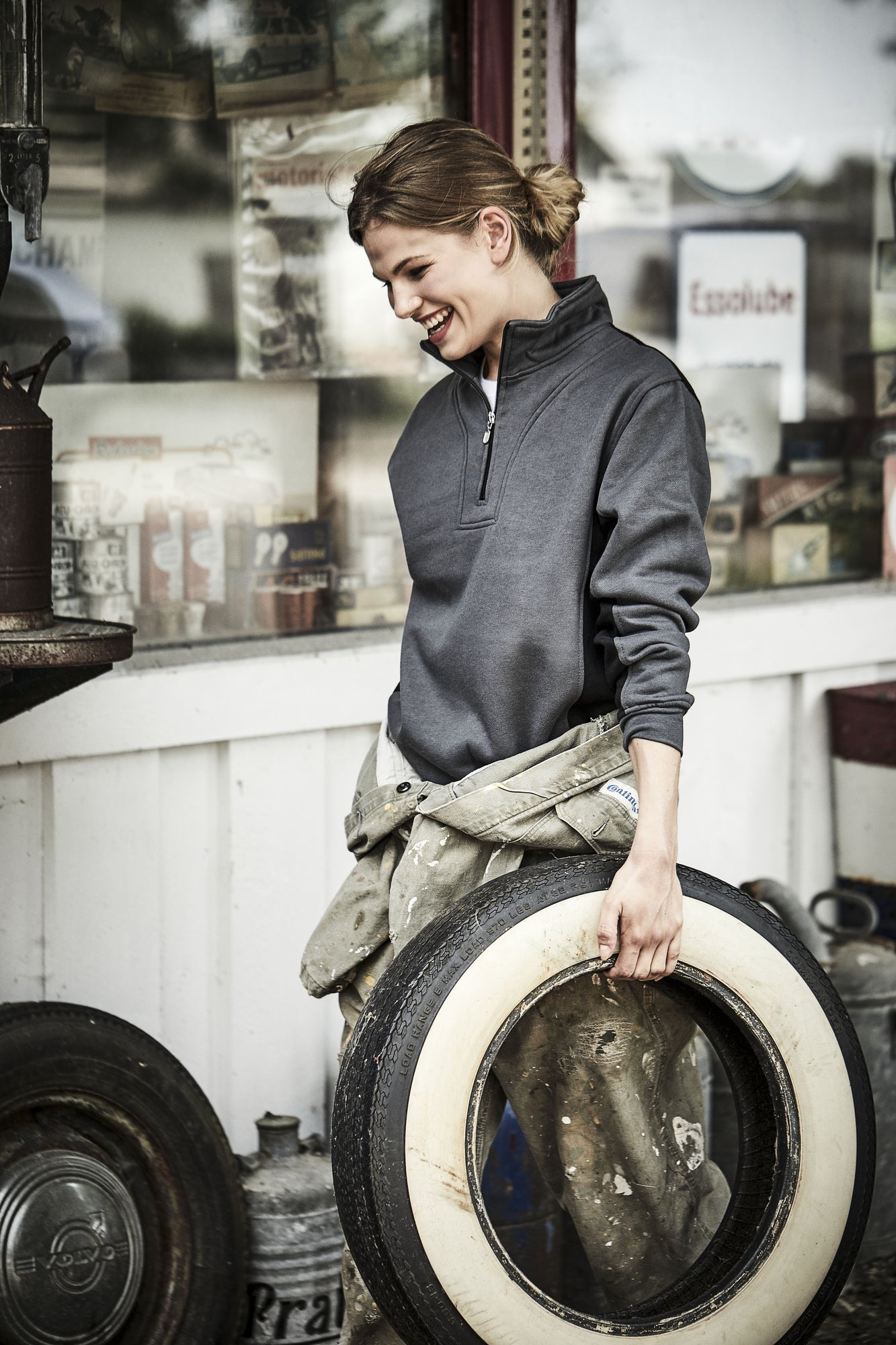 Cleveland Half Zip Black/Steelgrey