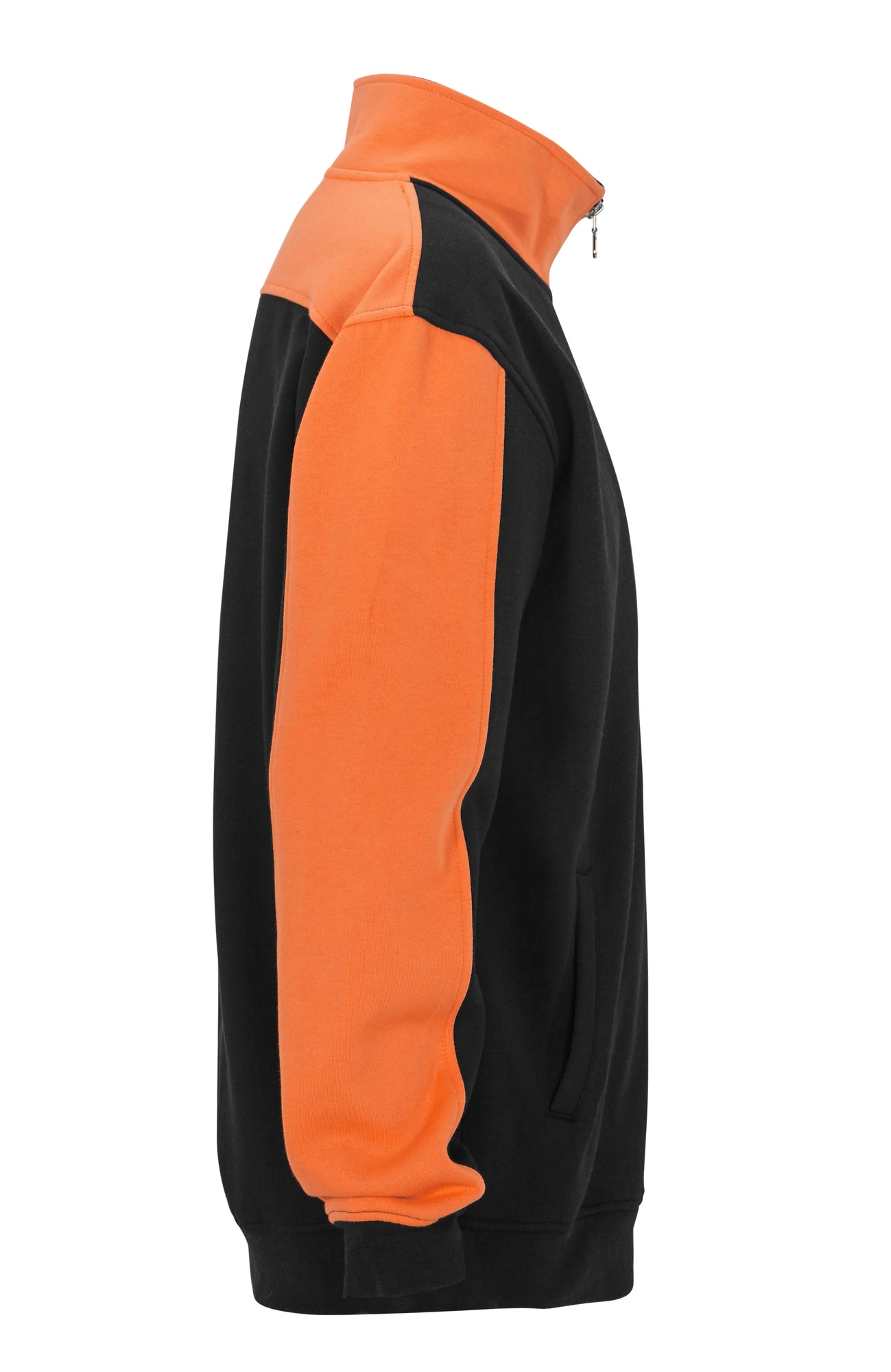 Genova Full Zip Sweatshirt Black/Orange