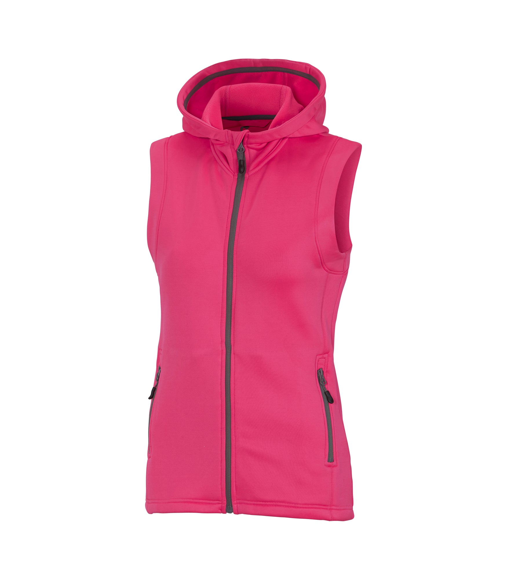 Zamora Hooded Vest Woman Neon Pink