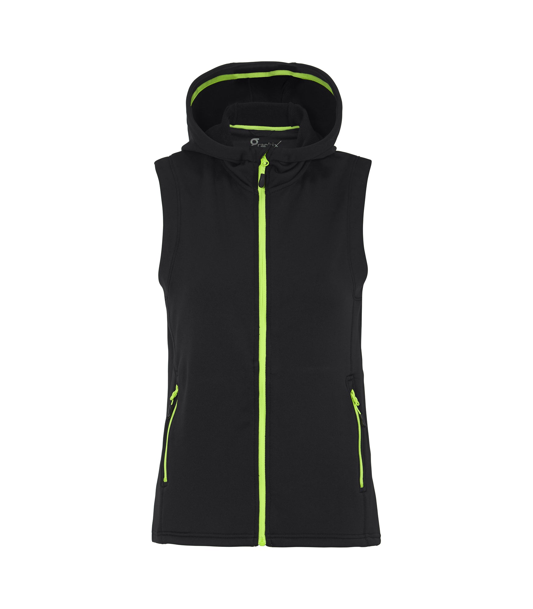 Zamora Hooded Vest Woman Black