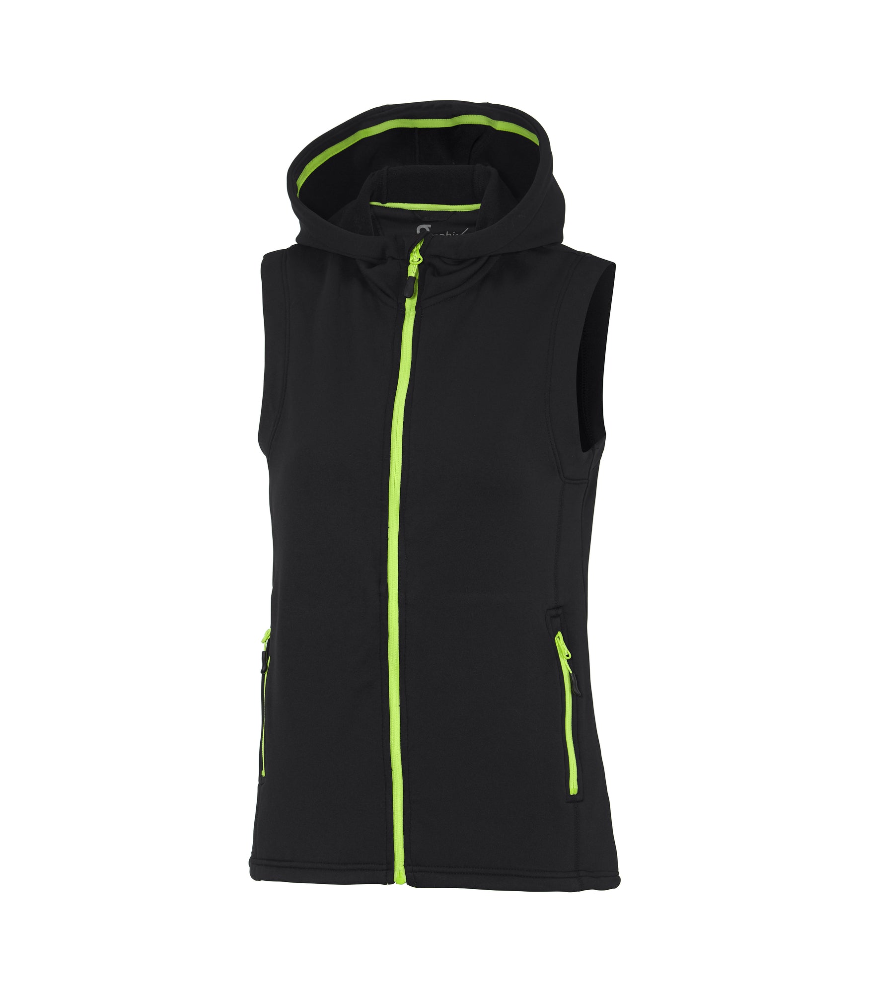 Zamora Hooded Vest Woman Black