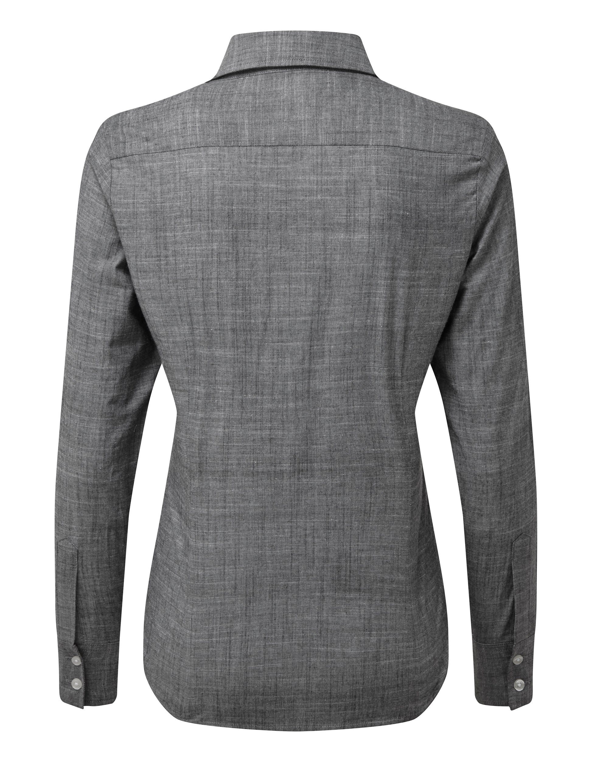 Slub Chambray Shirt L/S (D) - P345
