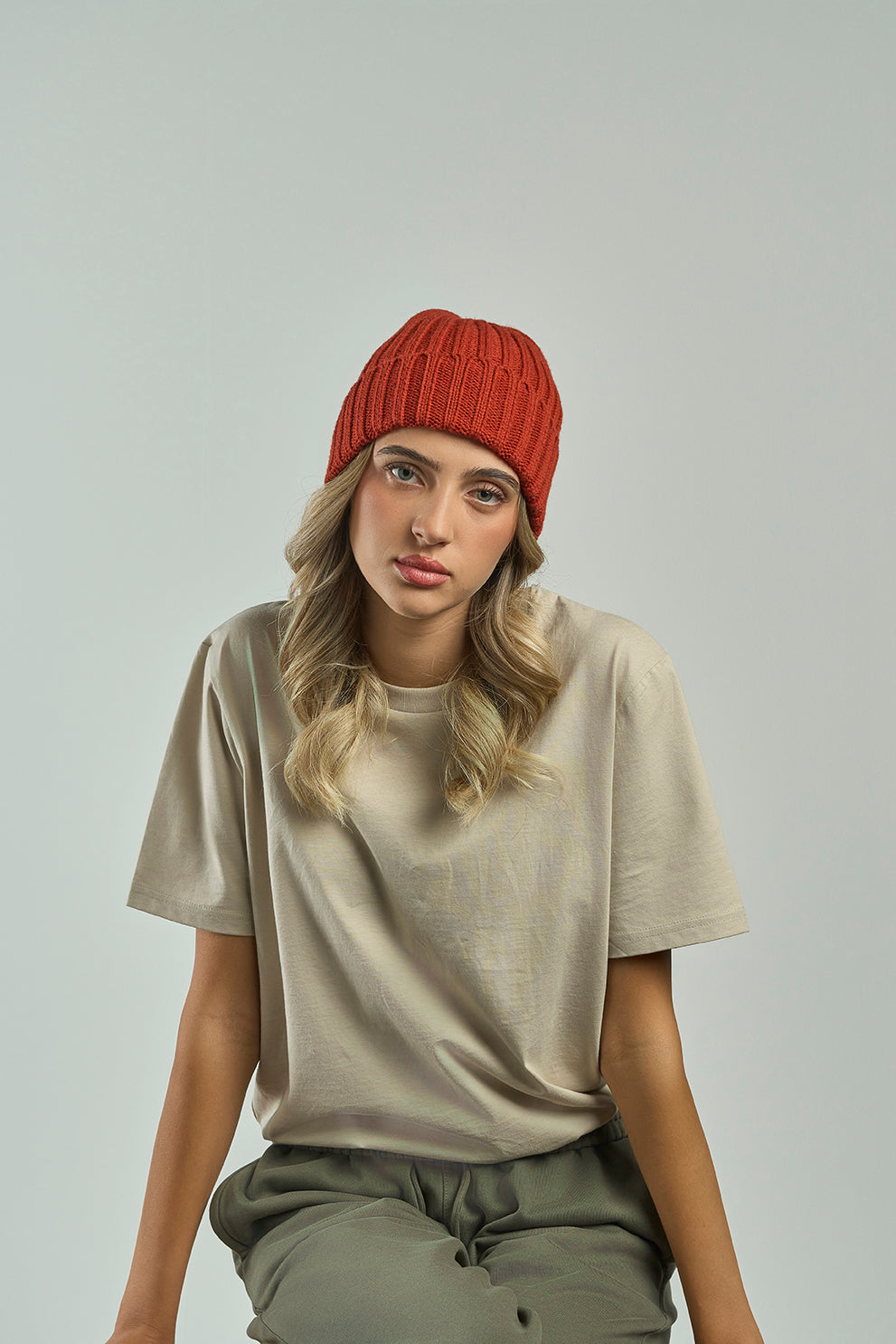 Green beanie Shore - M661