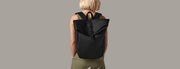 Matte PU Roll-Top Backpack - BBG335