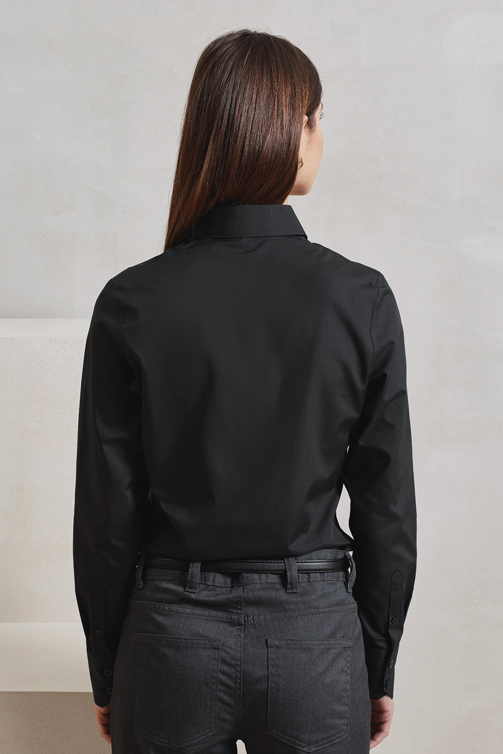 Womens L/S Poplin Shirt - P303