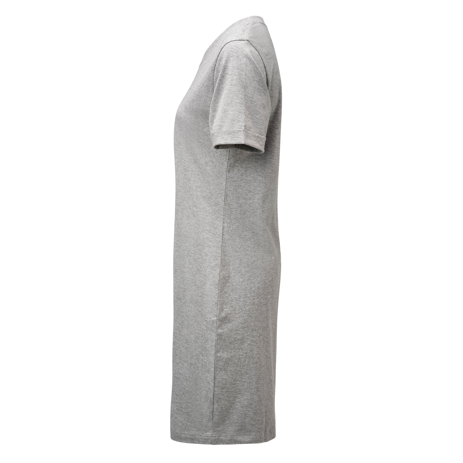 American T-shirt Dress Women Grey Melange