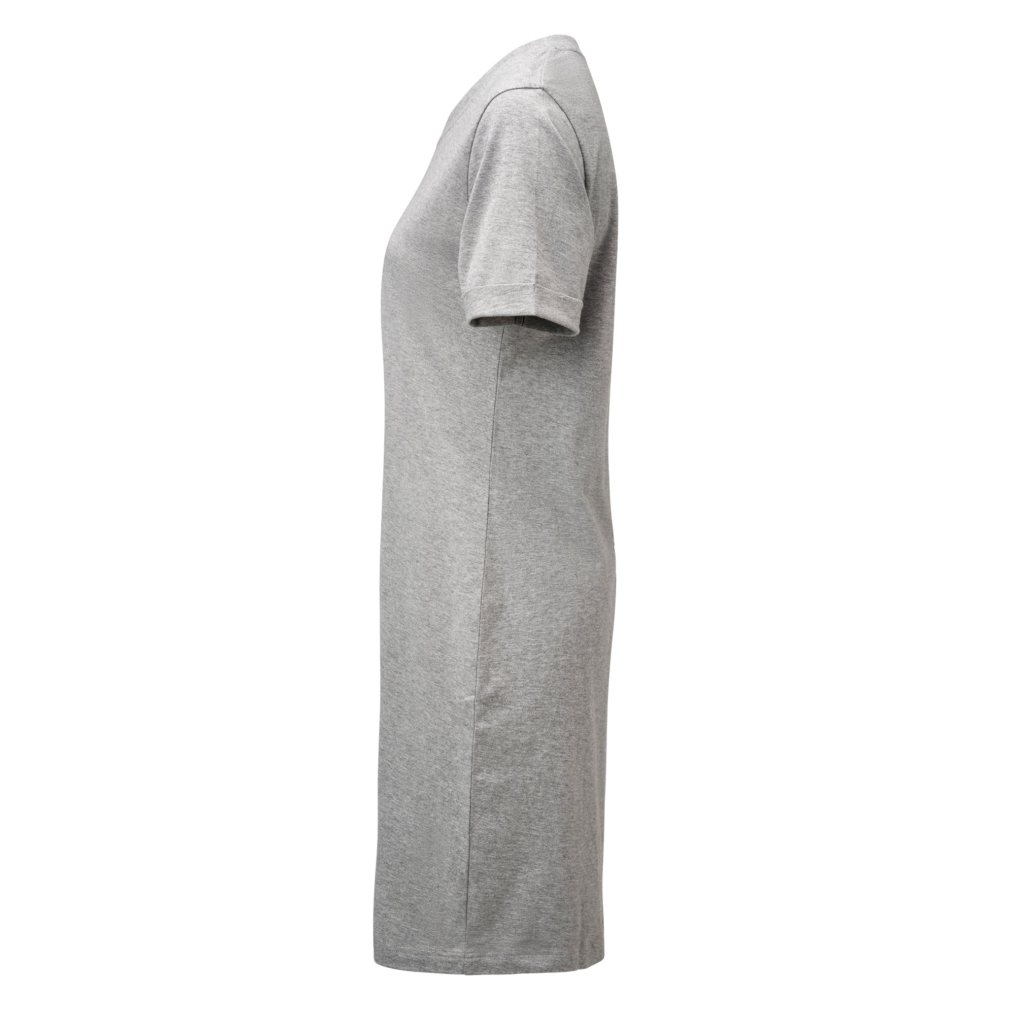 American T-shirt Dress Women Grey Melange