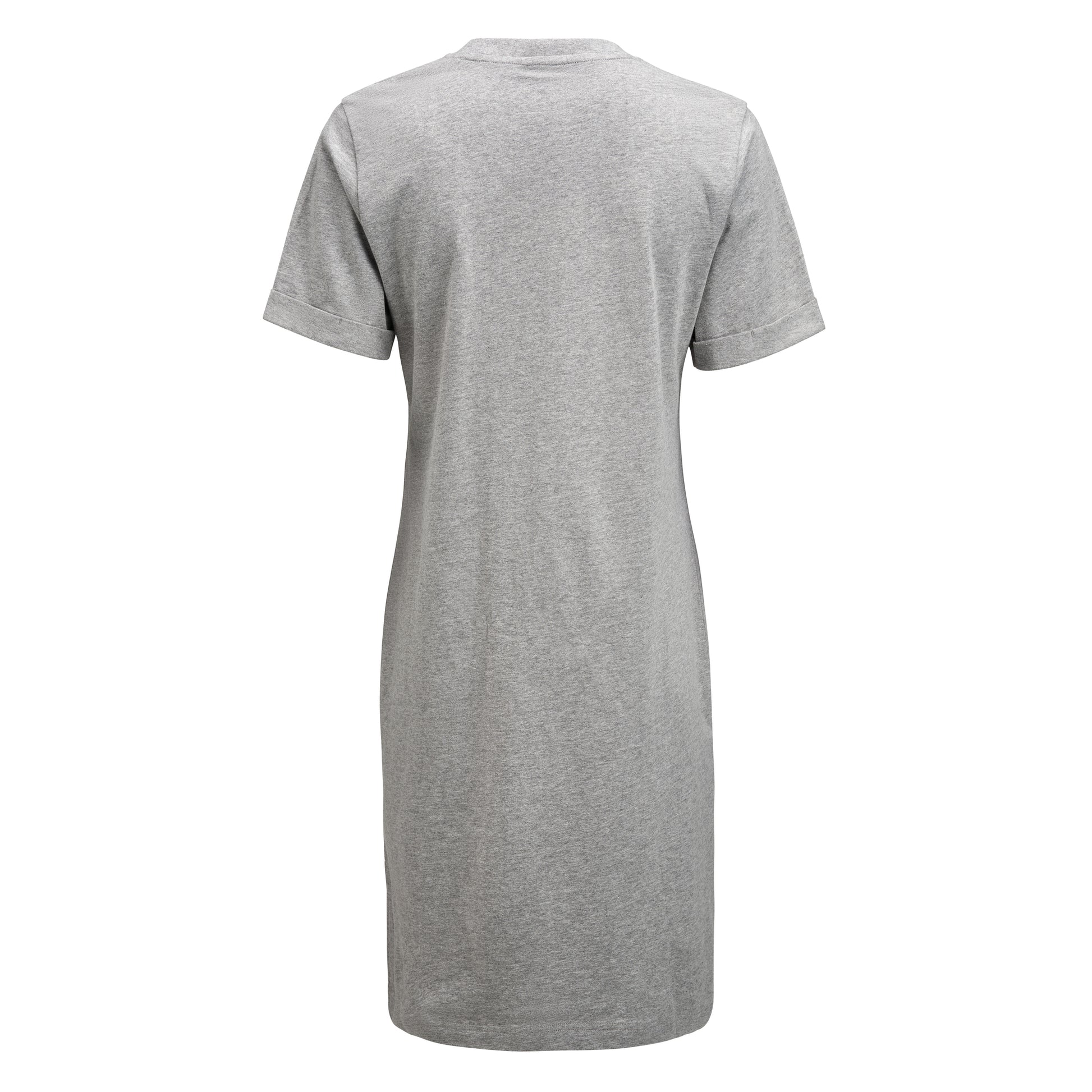American T-shirt Dress Women Grey Melange