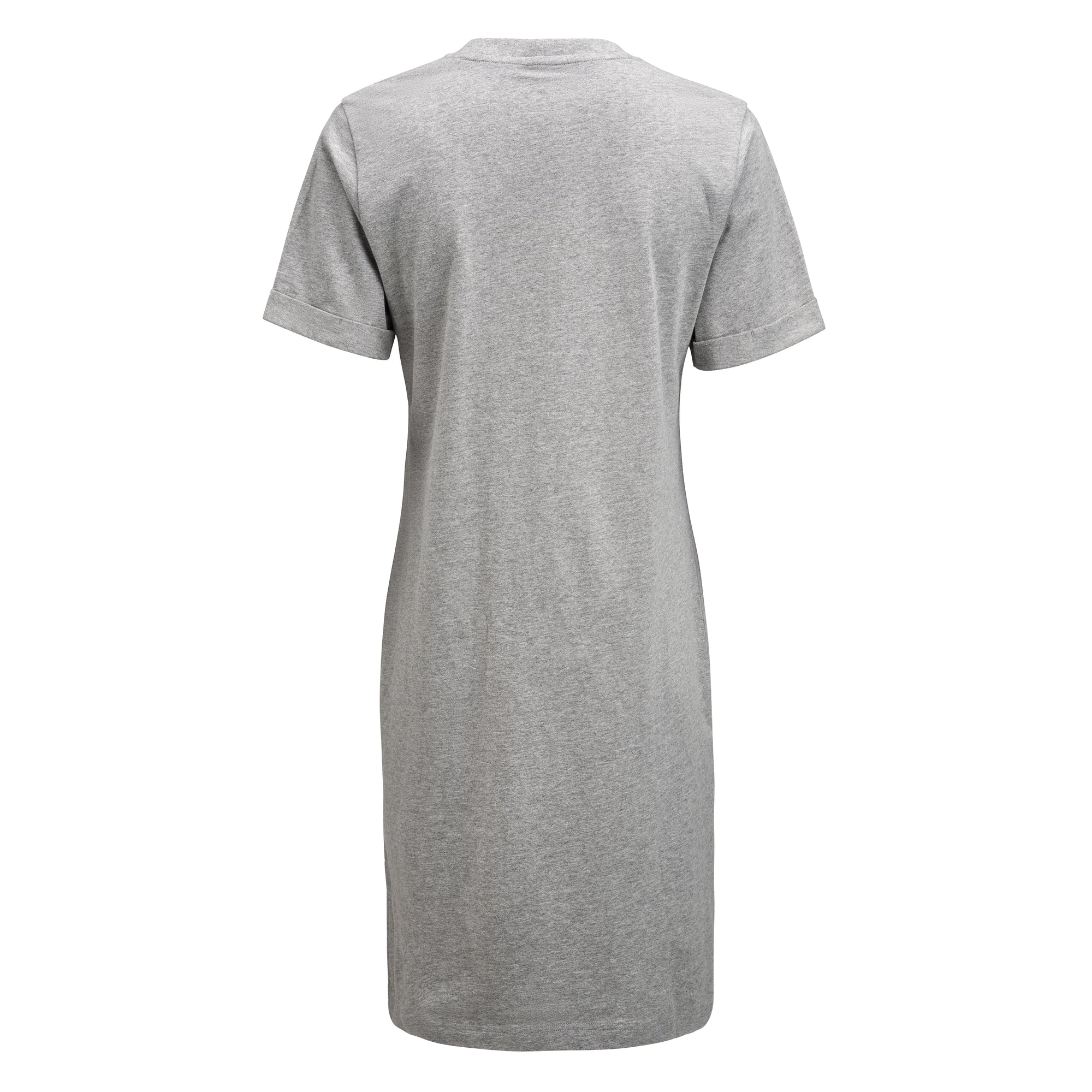 American T-shirt Dress Women Grey Melange