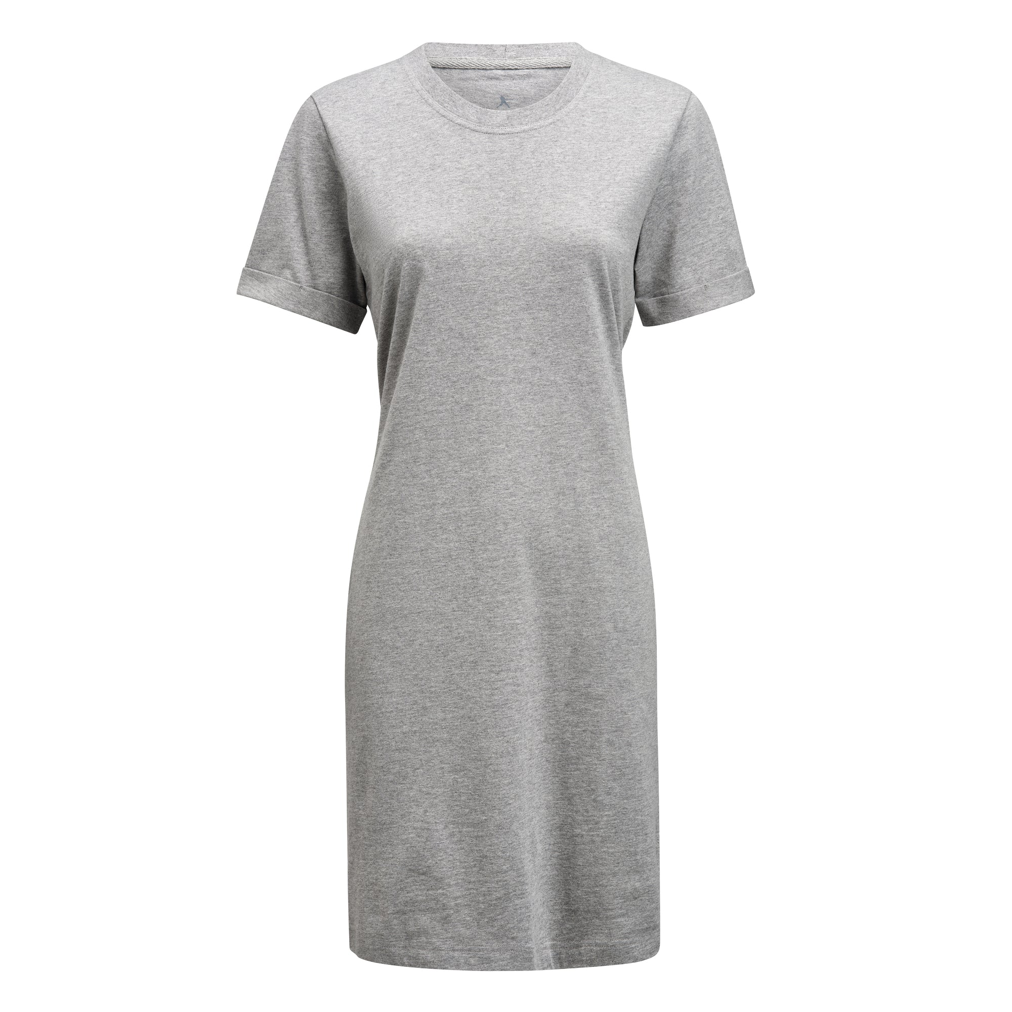 American T-shirt Dress Women Grey Melange