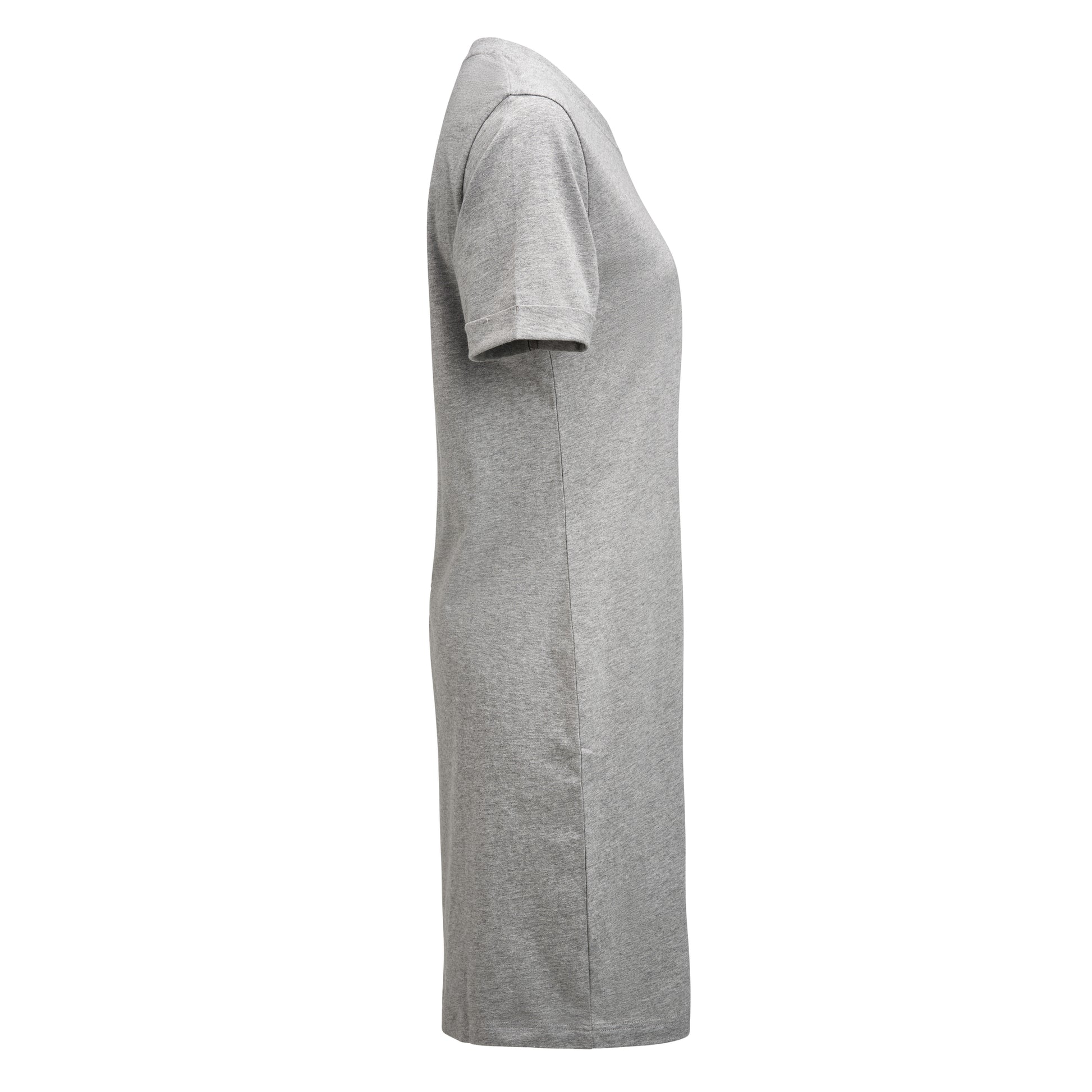 American T-shirt Dress Women Grey Melange