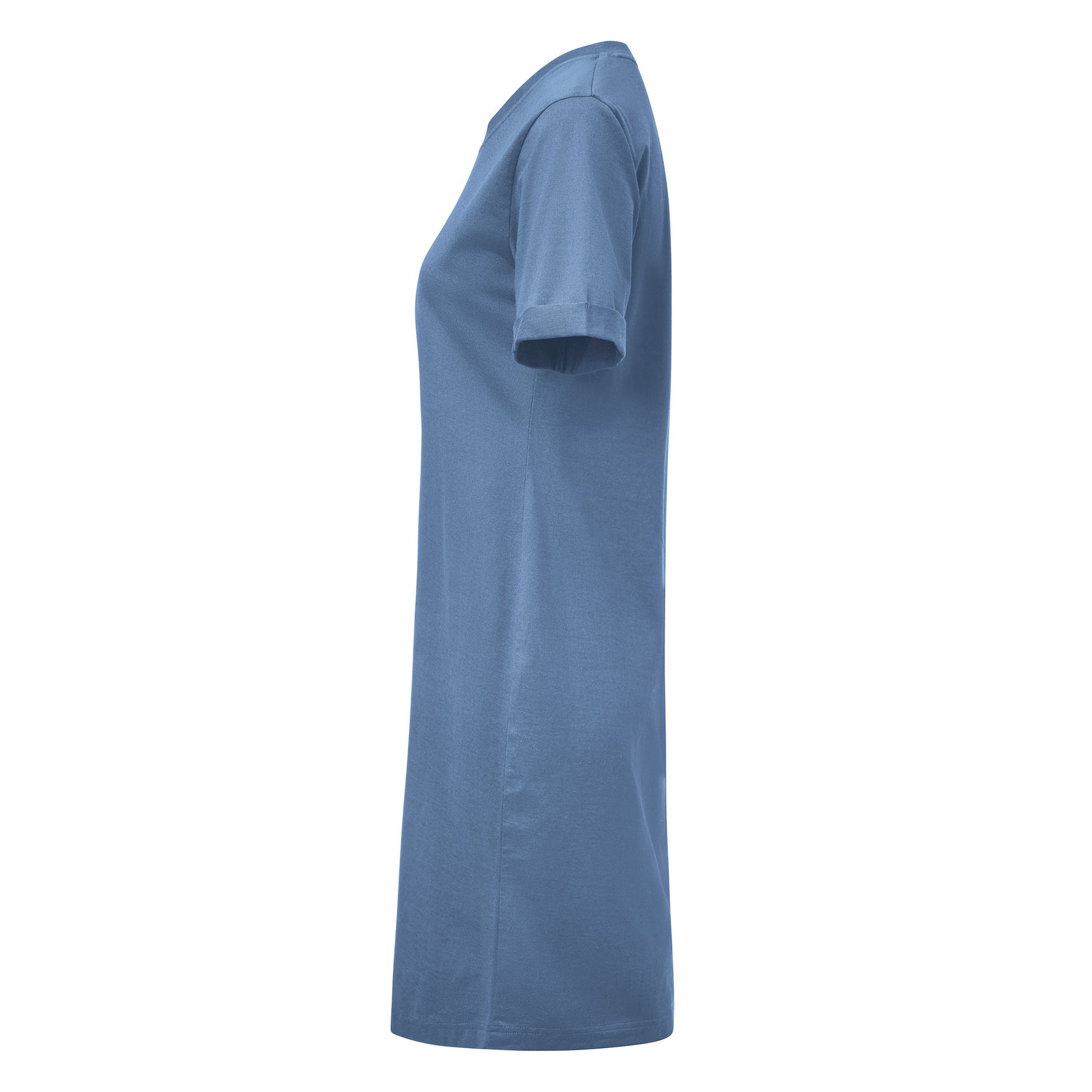 American T-shirt Dress Women Summer Blue