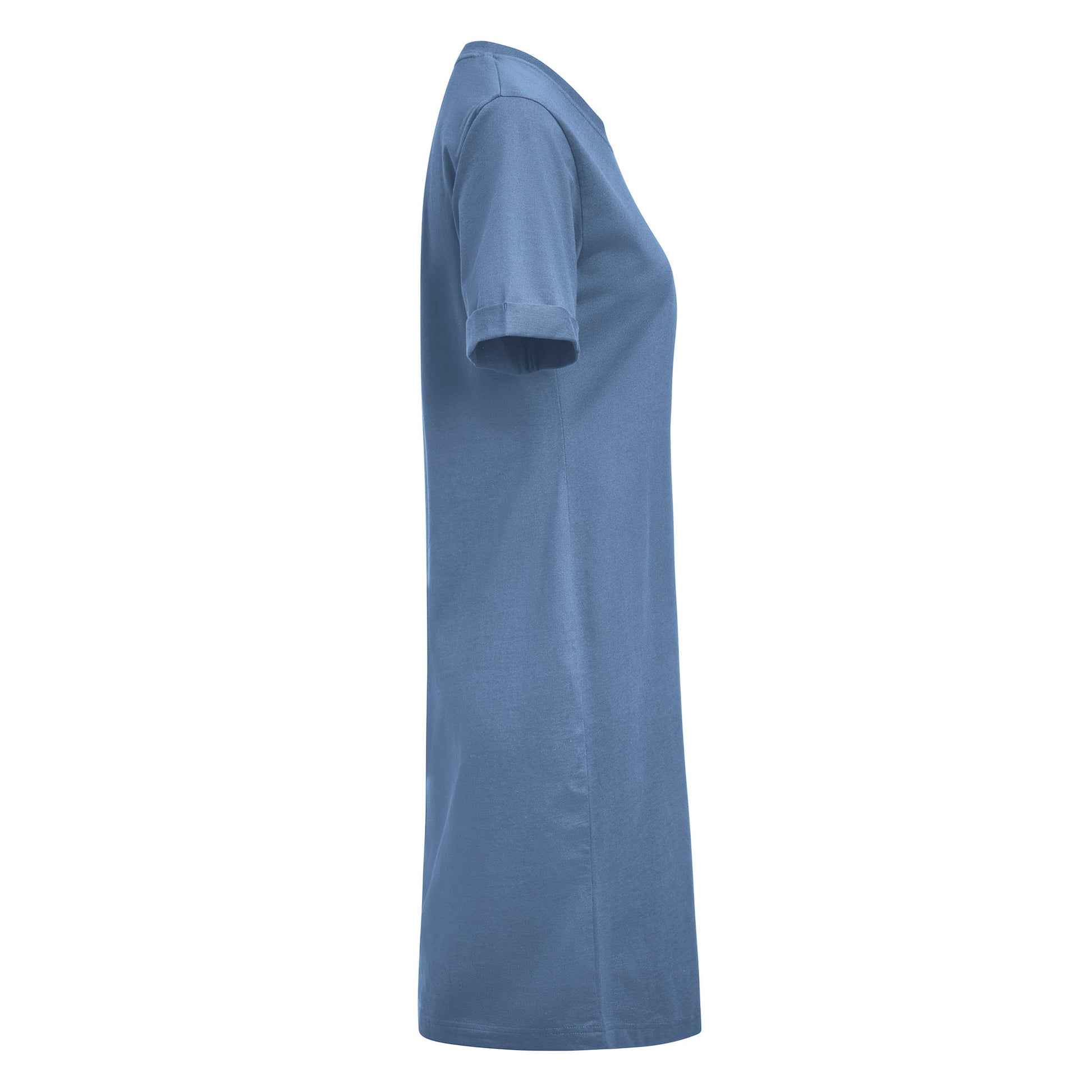 American T-shirt Dress Women Summer Blue