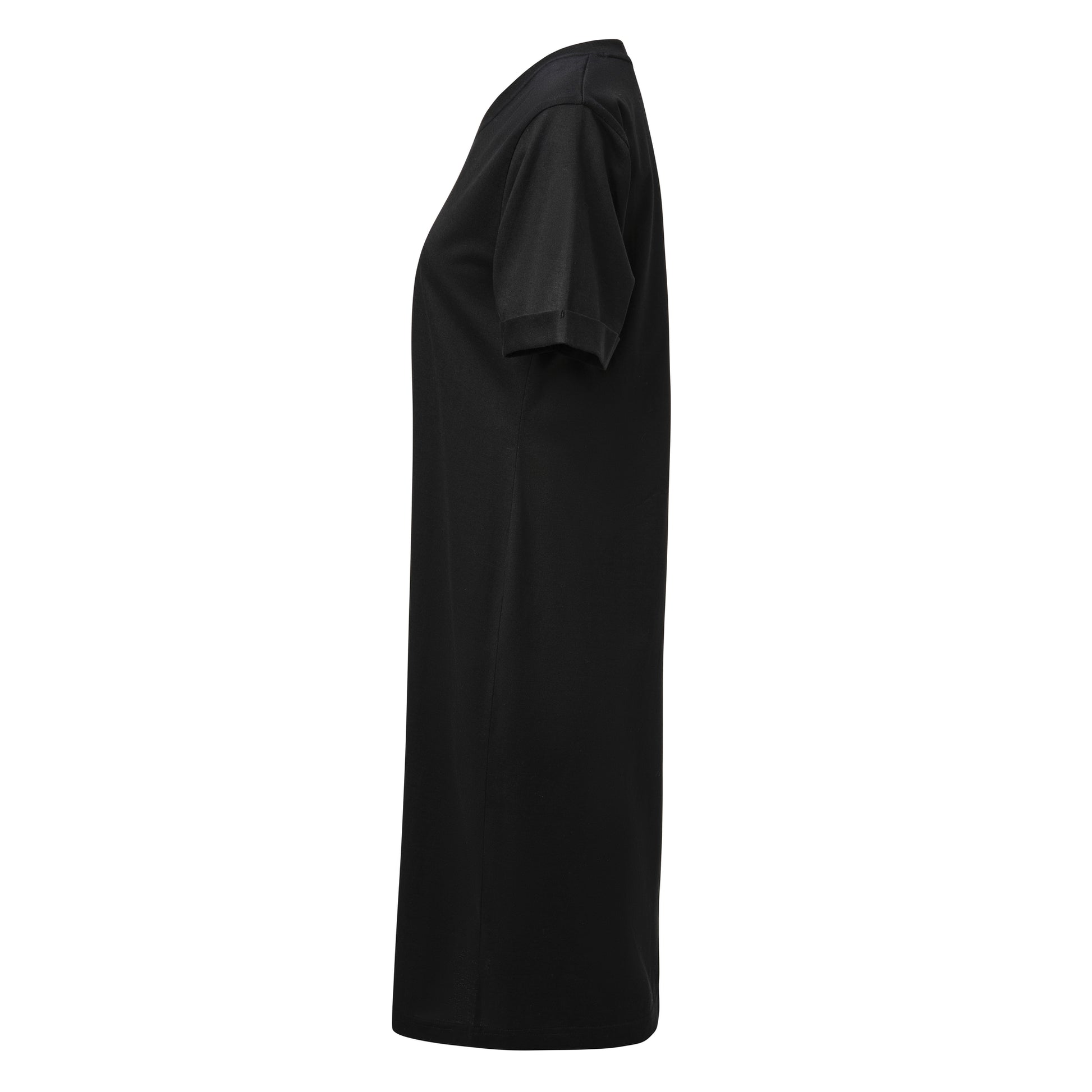 American T-shirt Dress Women Black