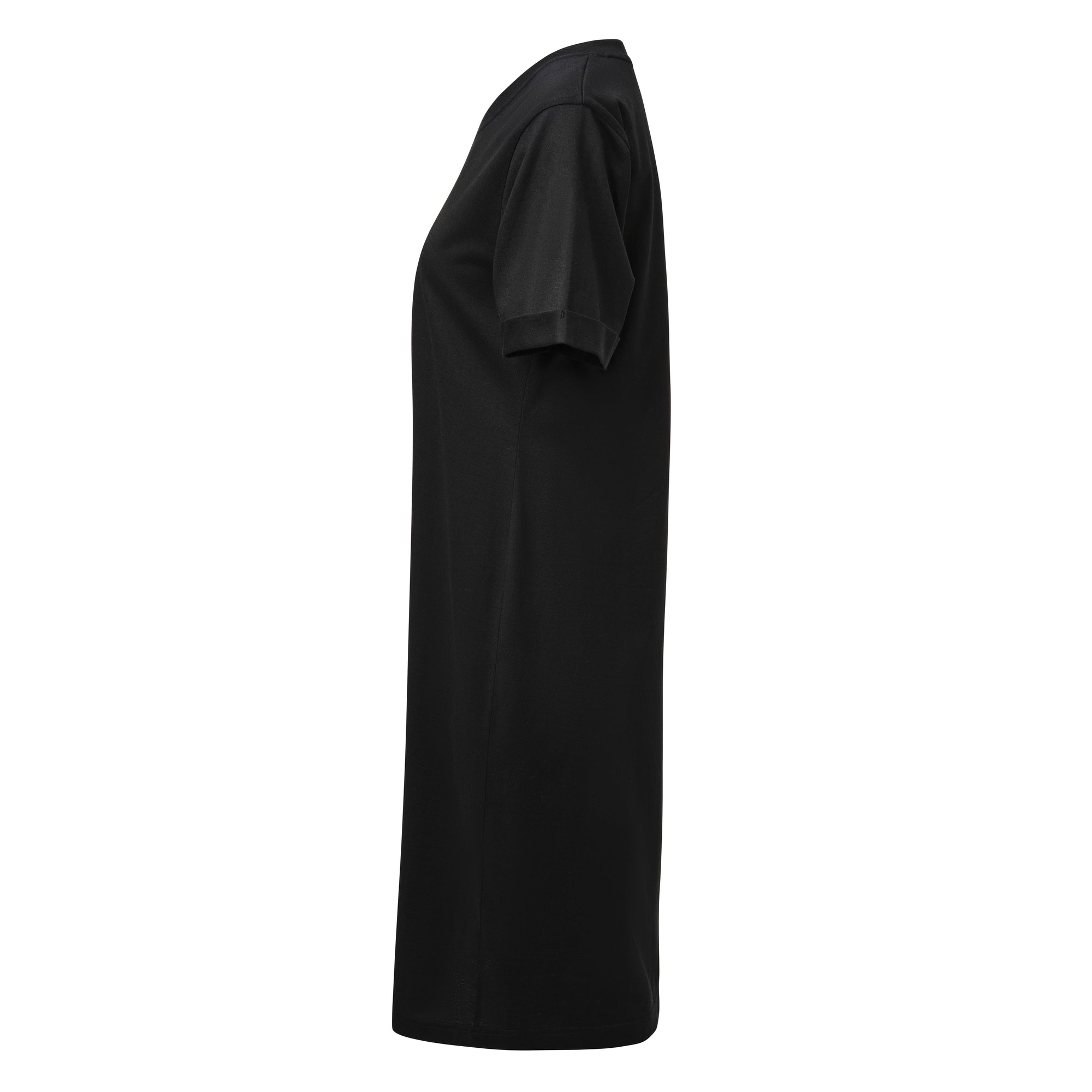 American T-shirt Dress Women Black