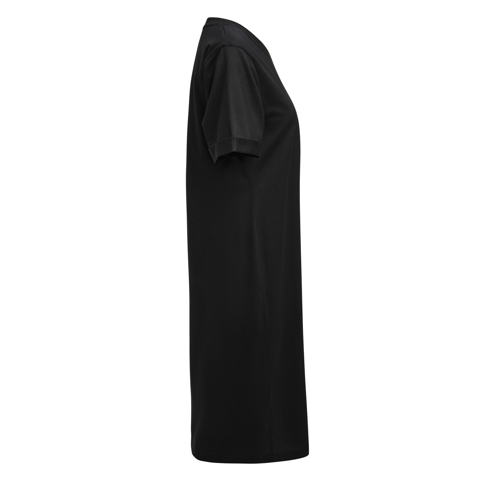 American T-shirt Dress Women Black