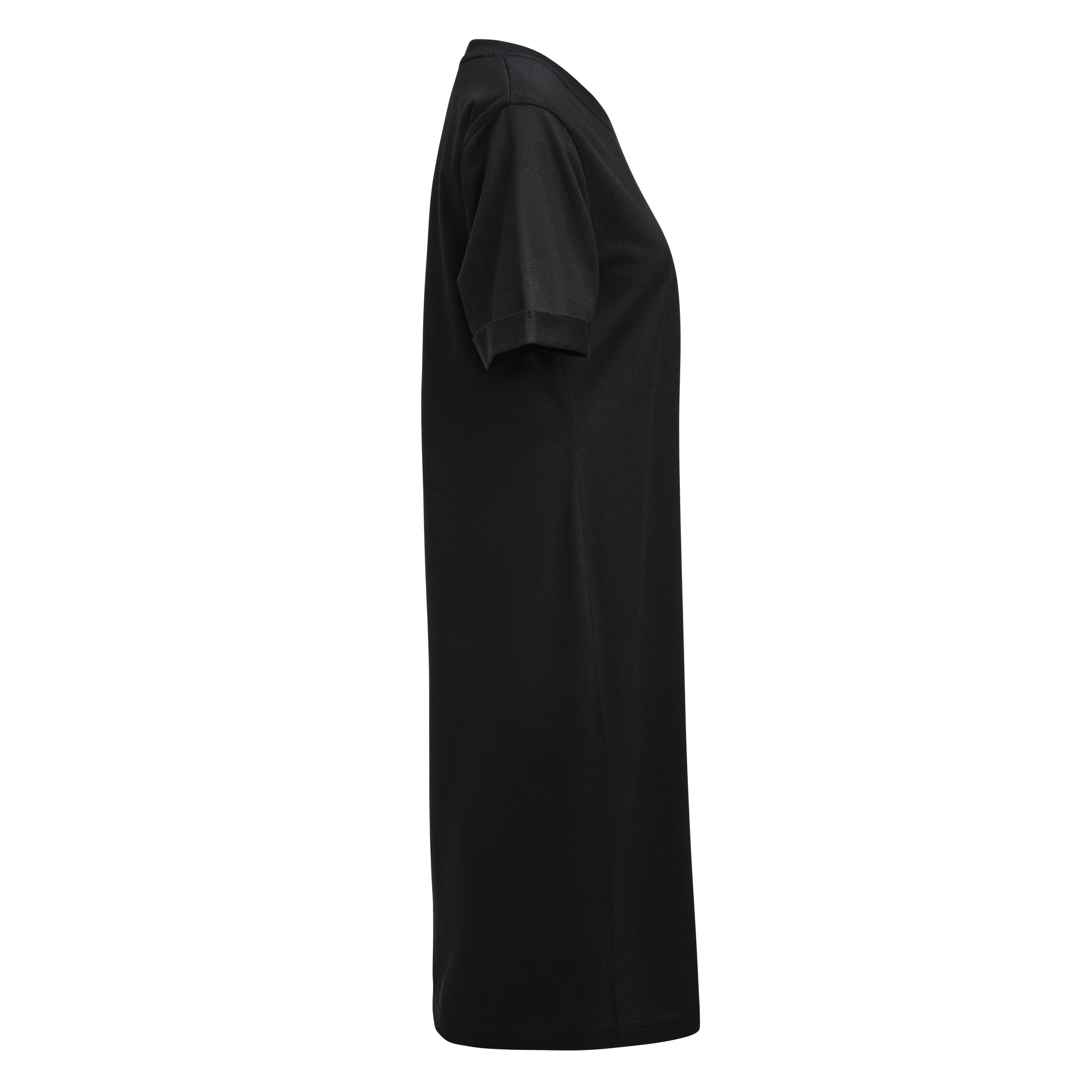 American T-shirt Dress Women Black