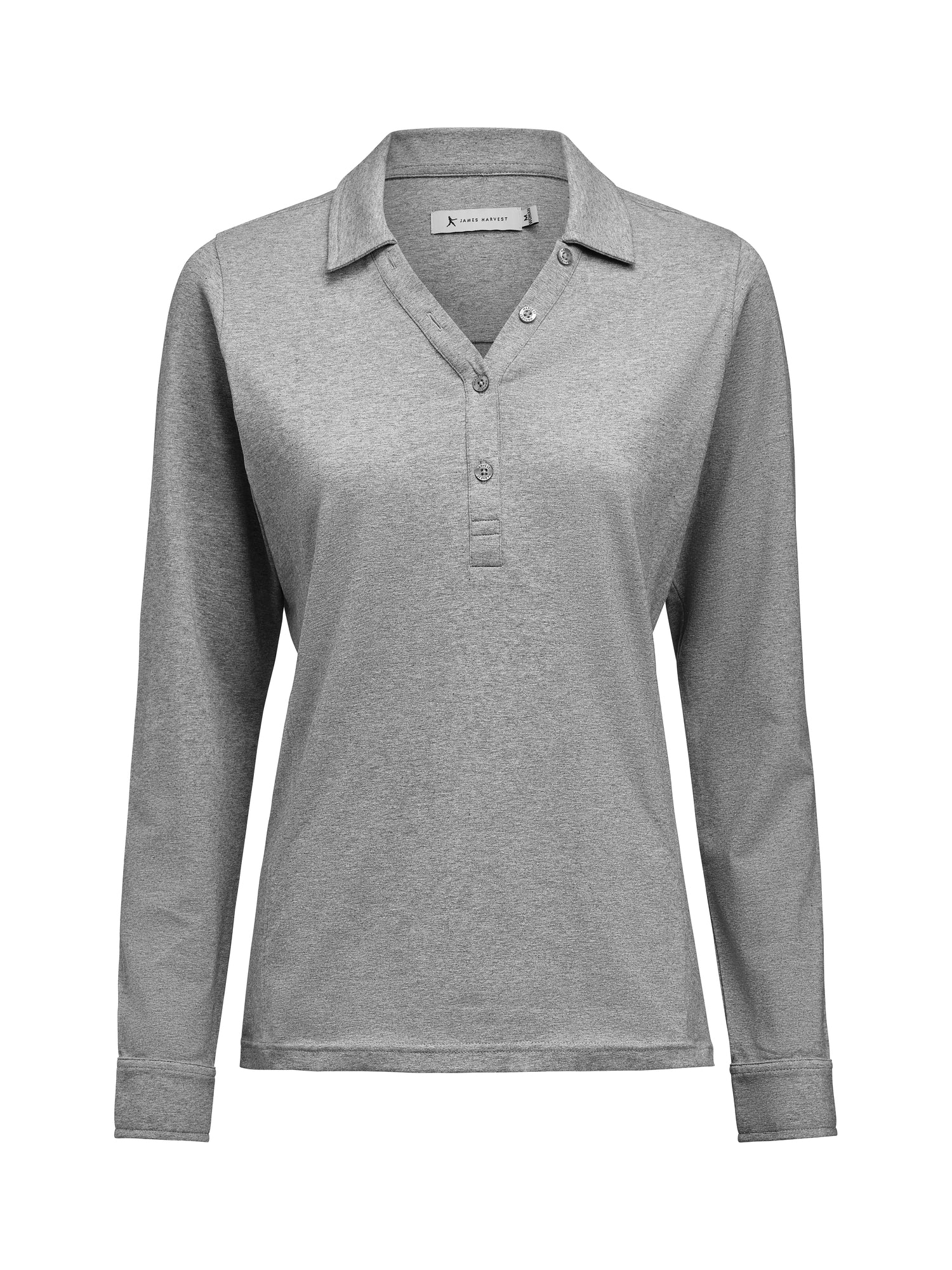American Supreme Polo L/S Woman Grey Melange