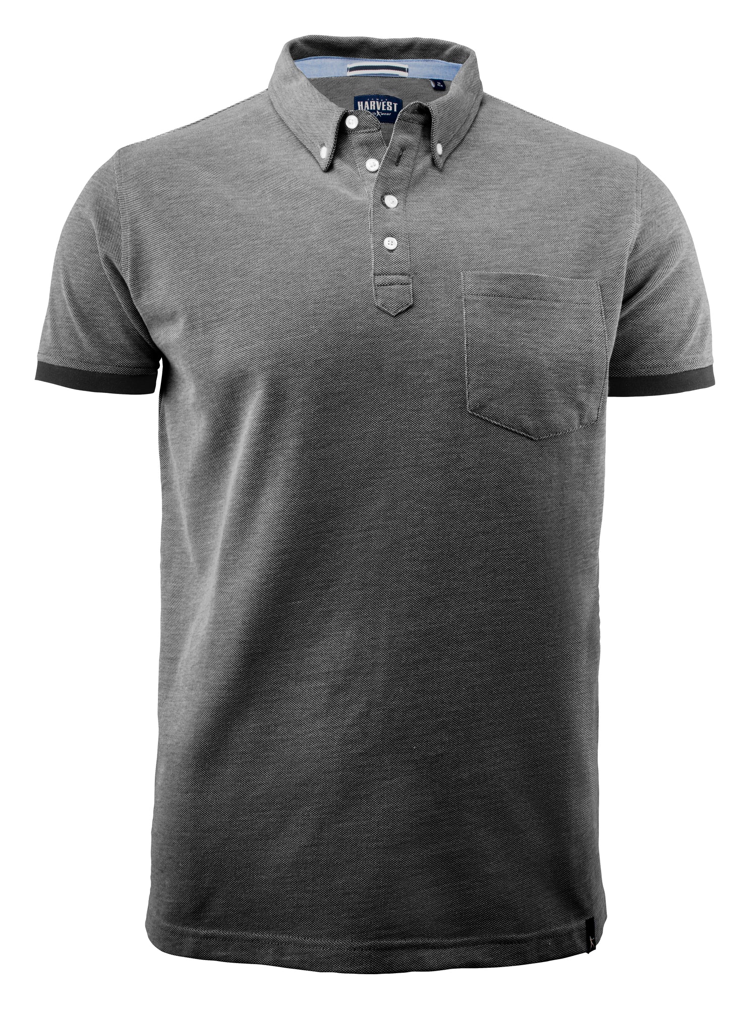 Larkford Polo Black Melange