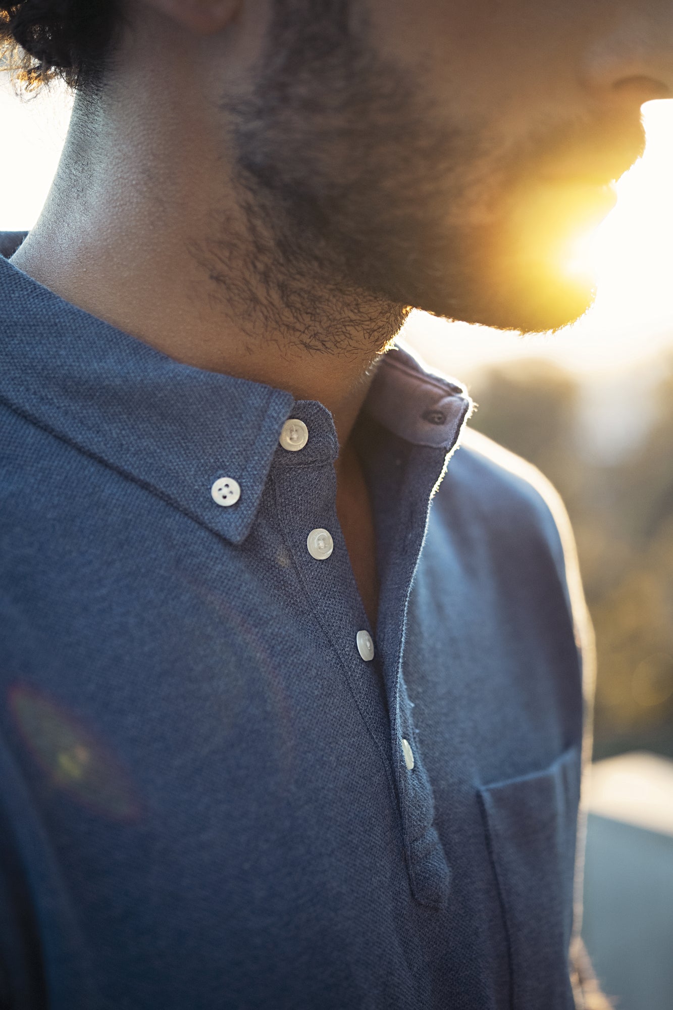 Larkford Polo Black Melange