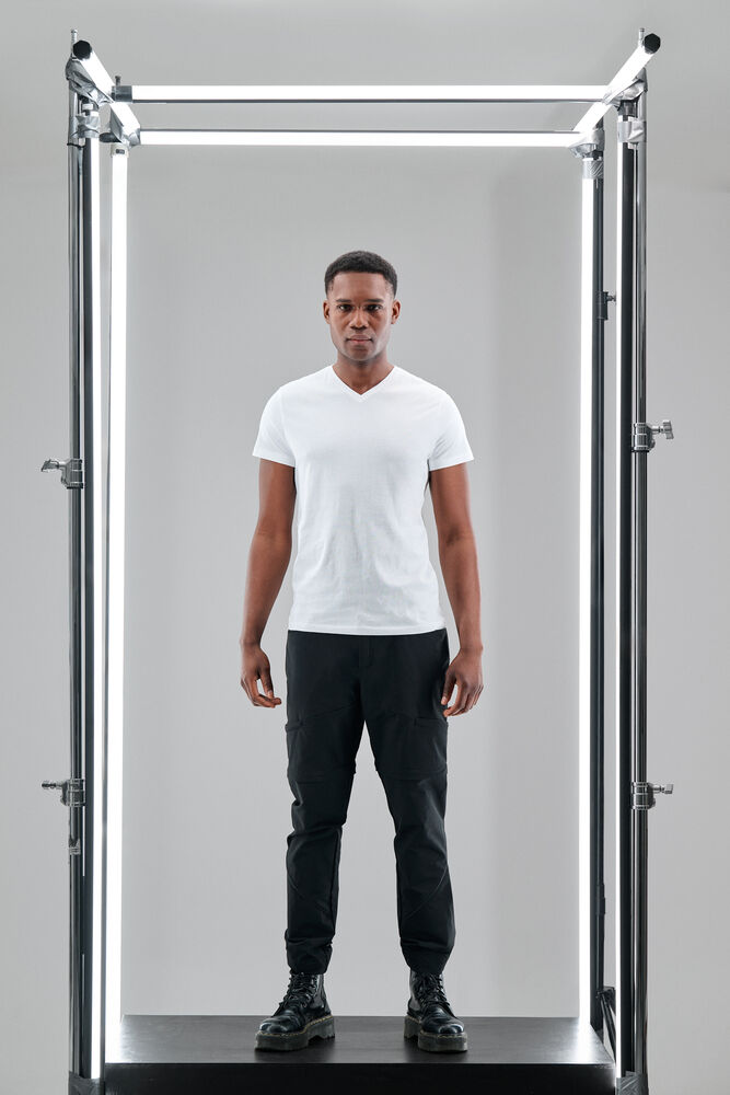 Heavy V-neck T-shirt