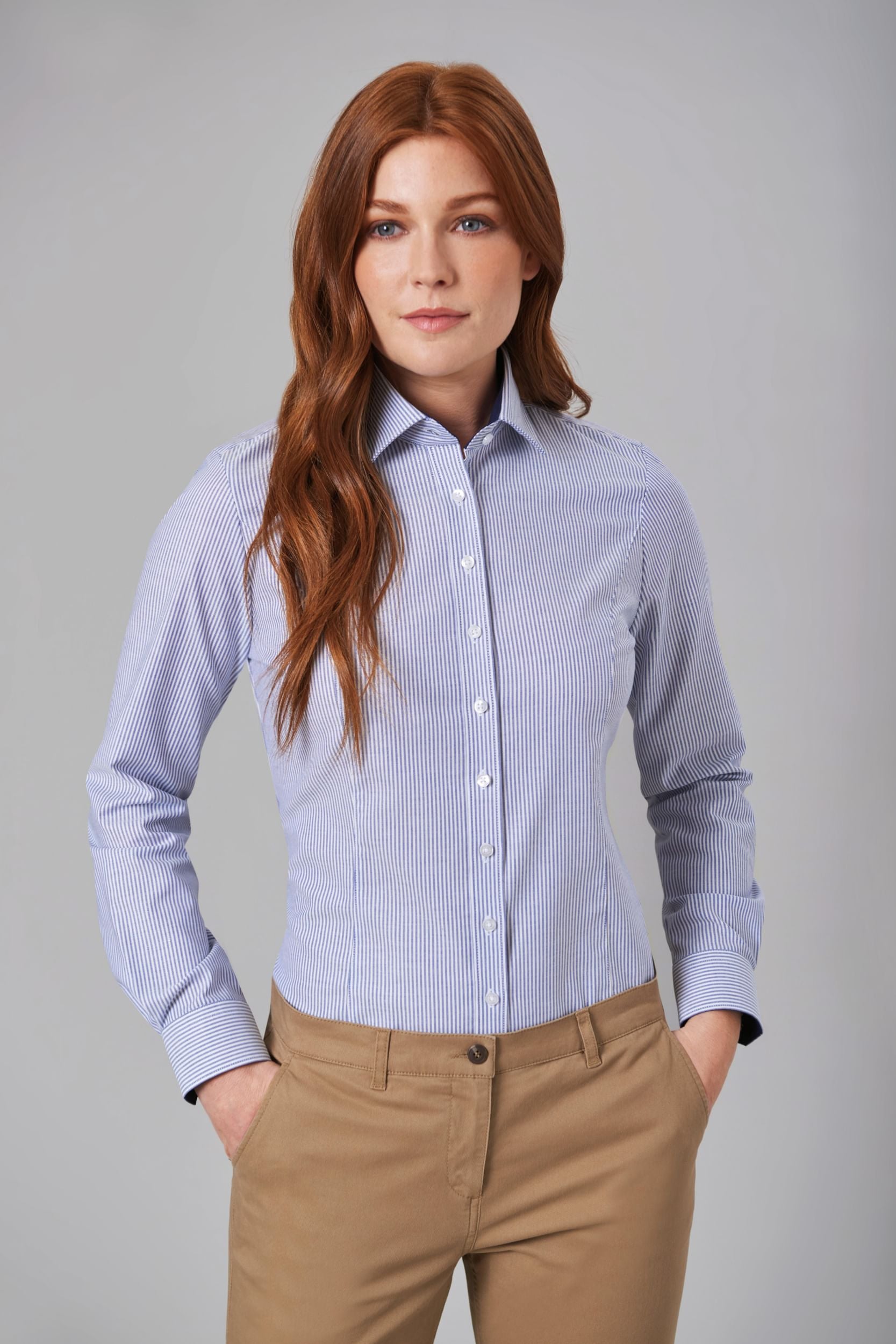 Mirabel Stretch Oxford shirt (D) - TV2361
