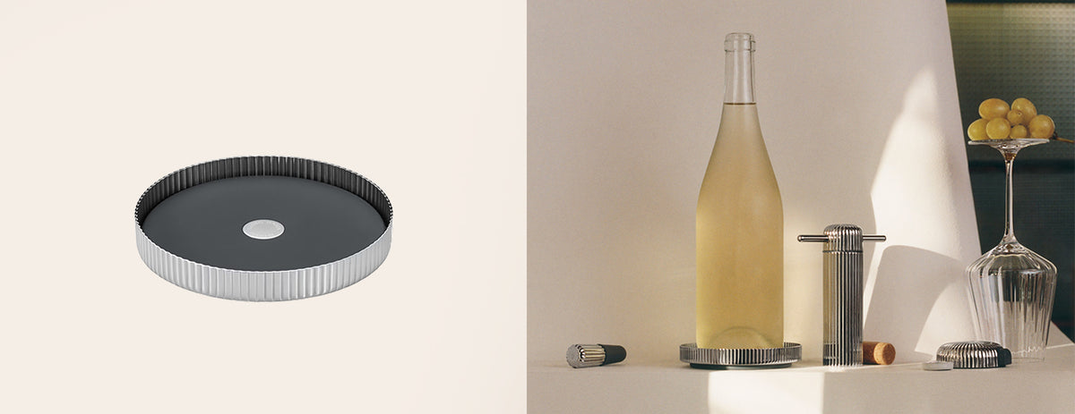 Bernadotte Wine Coaster Stål - FIGJ10020939