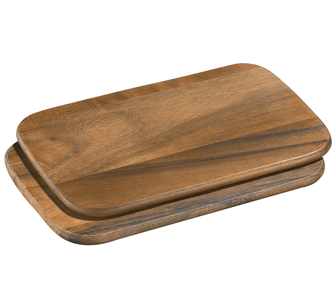 Frokostbrett i akasie 26 x 17 cm, 2 stk. - QZ055016