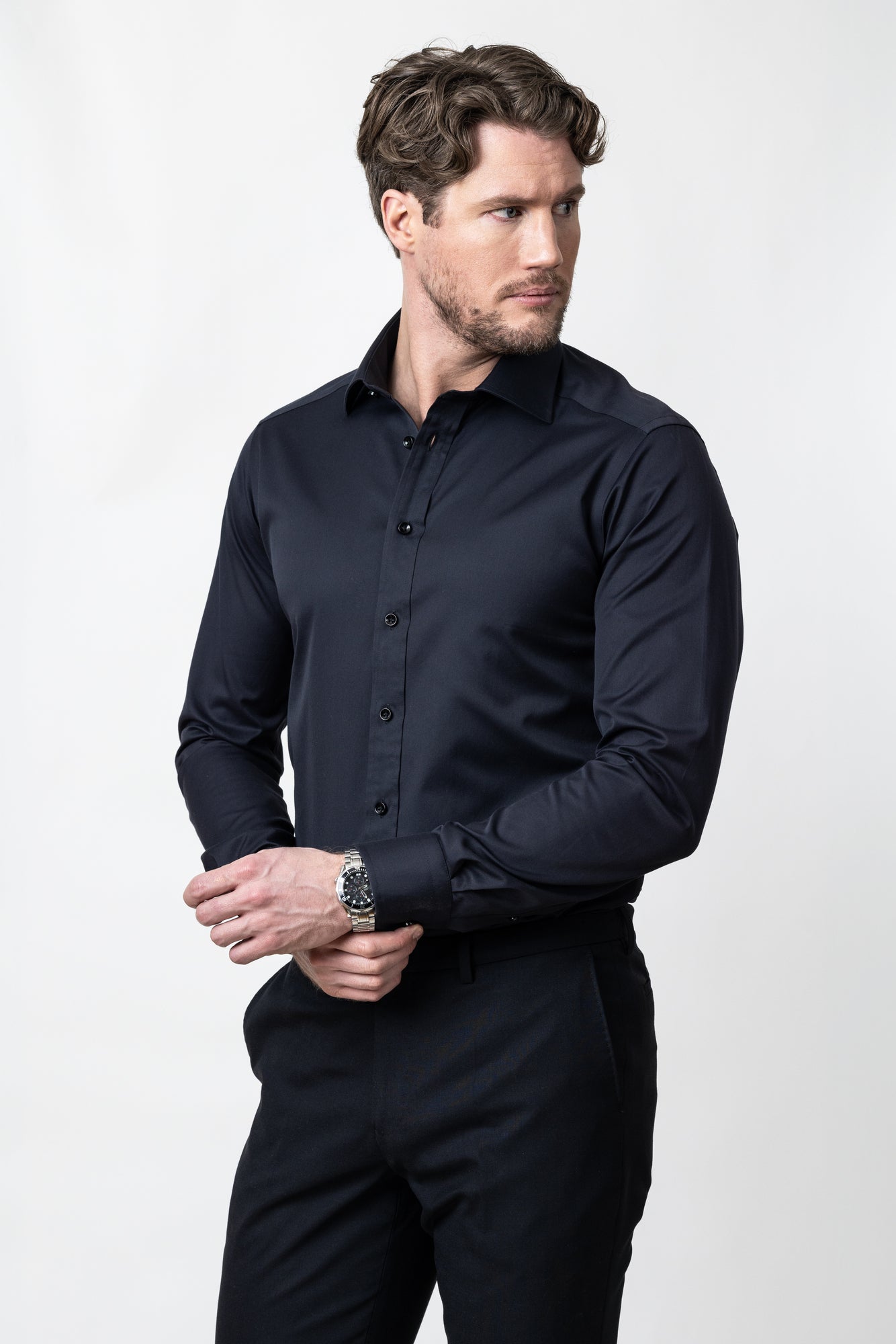 GB01 Twill Regular Black