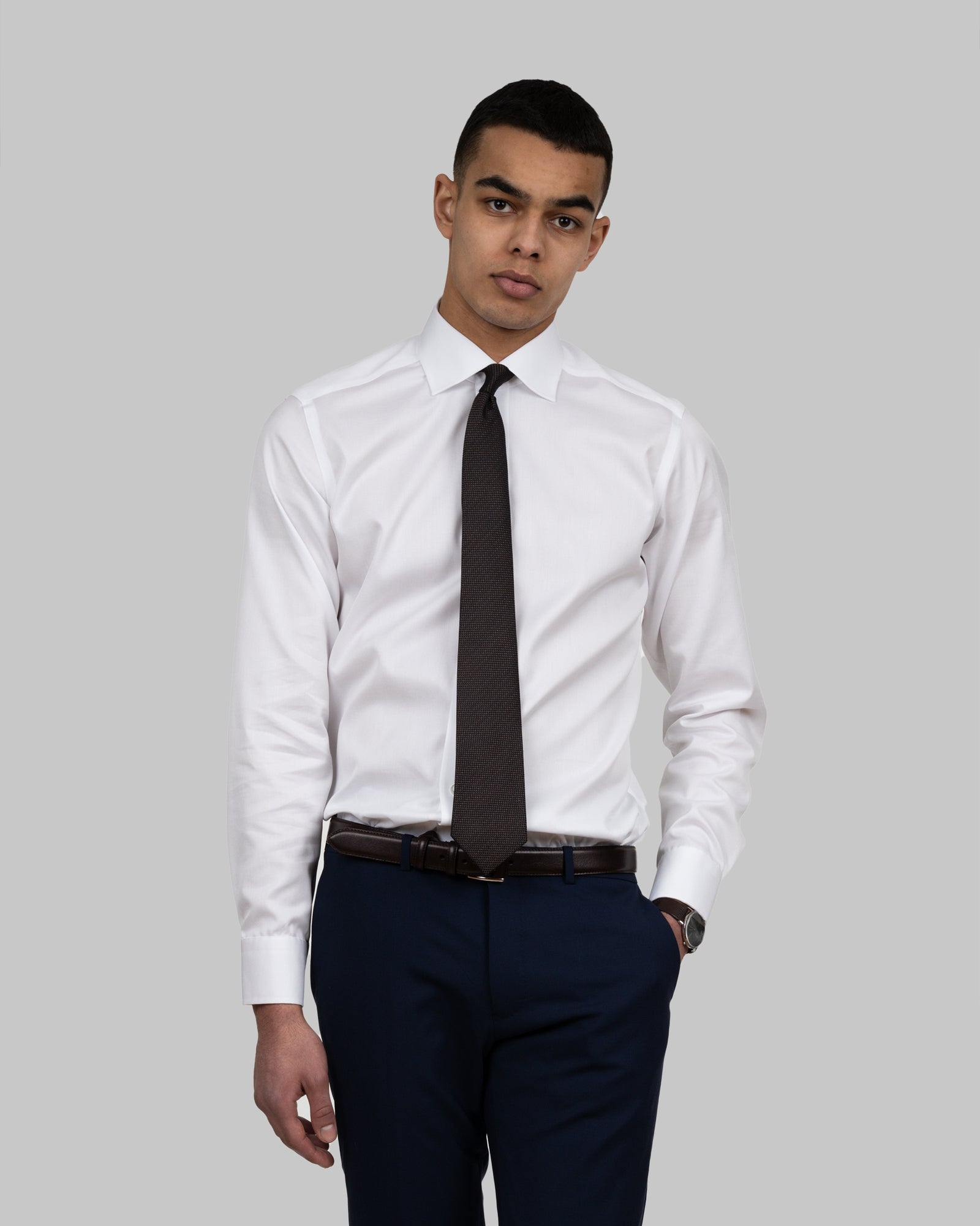 GB01 Twill Slim White