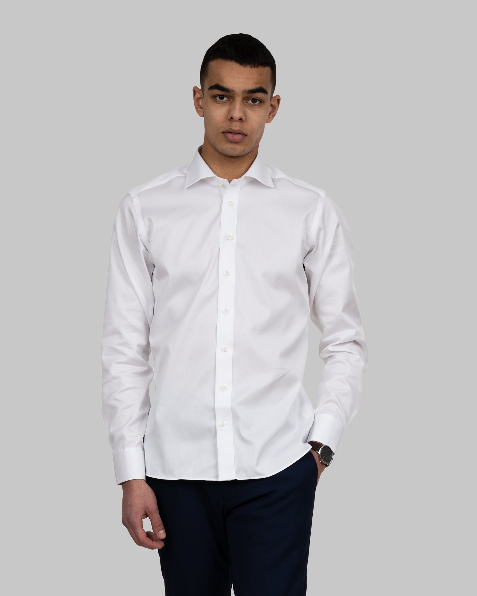 GB01 Twill Slim White