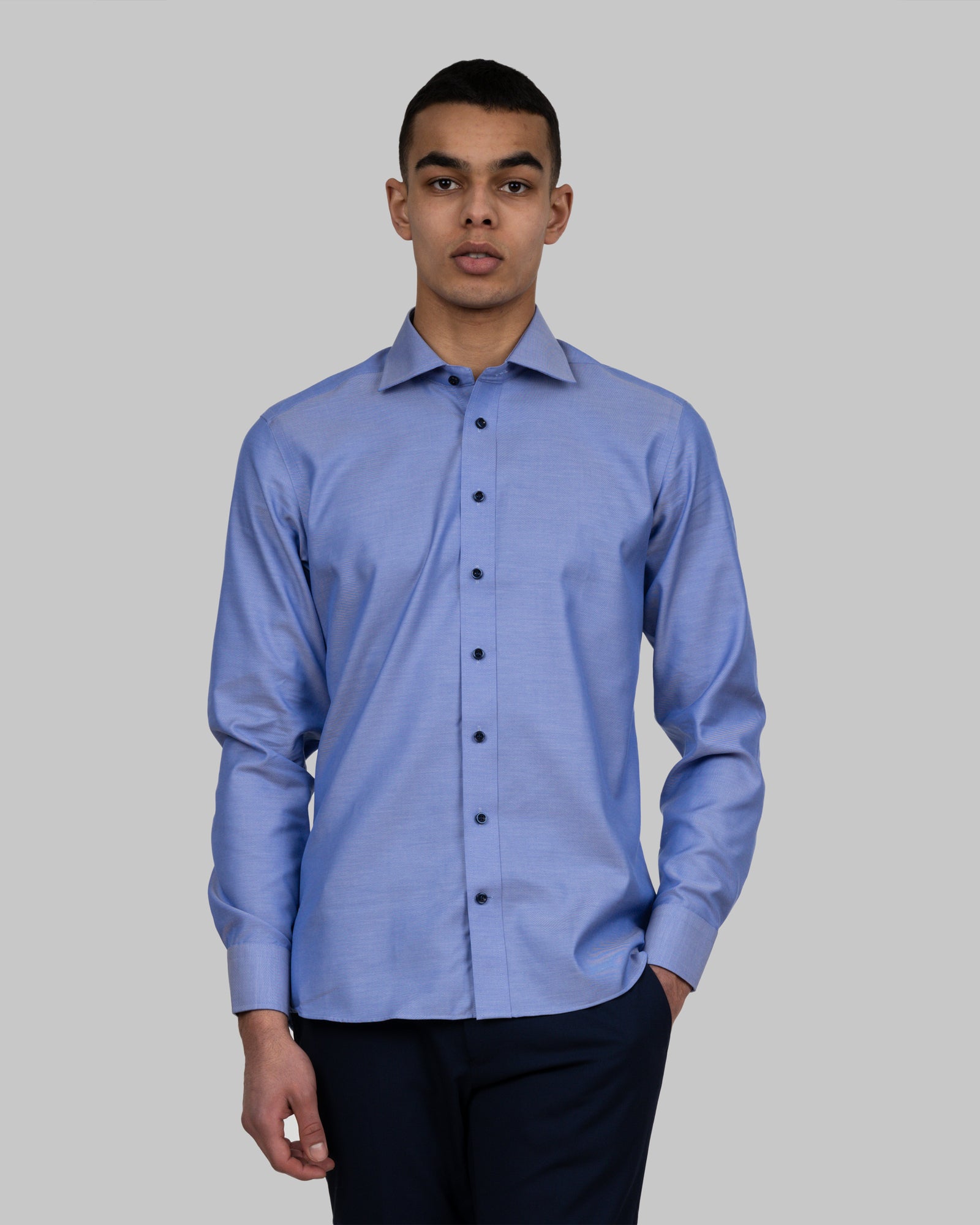 GB01 Twill Slim Midblue