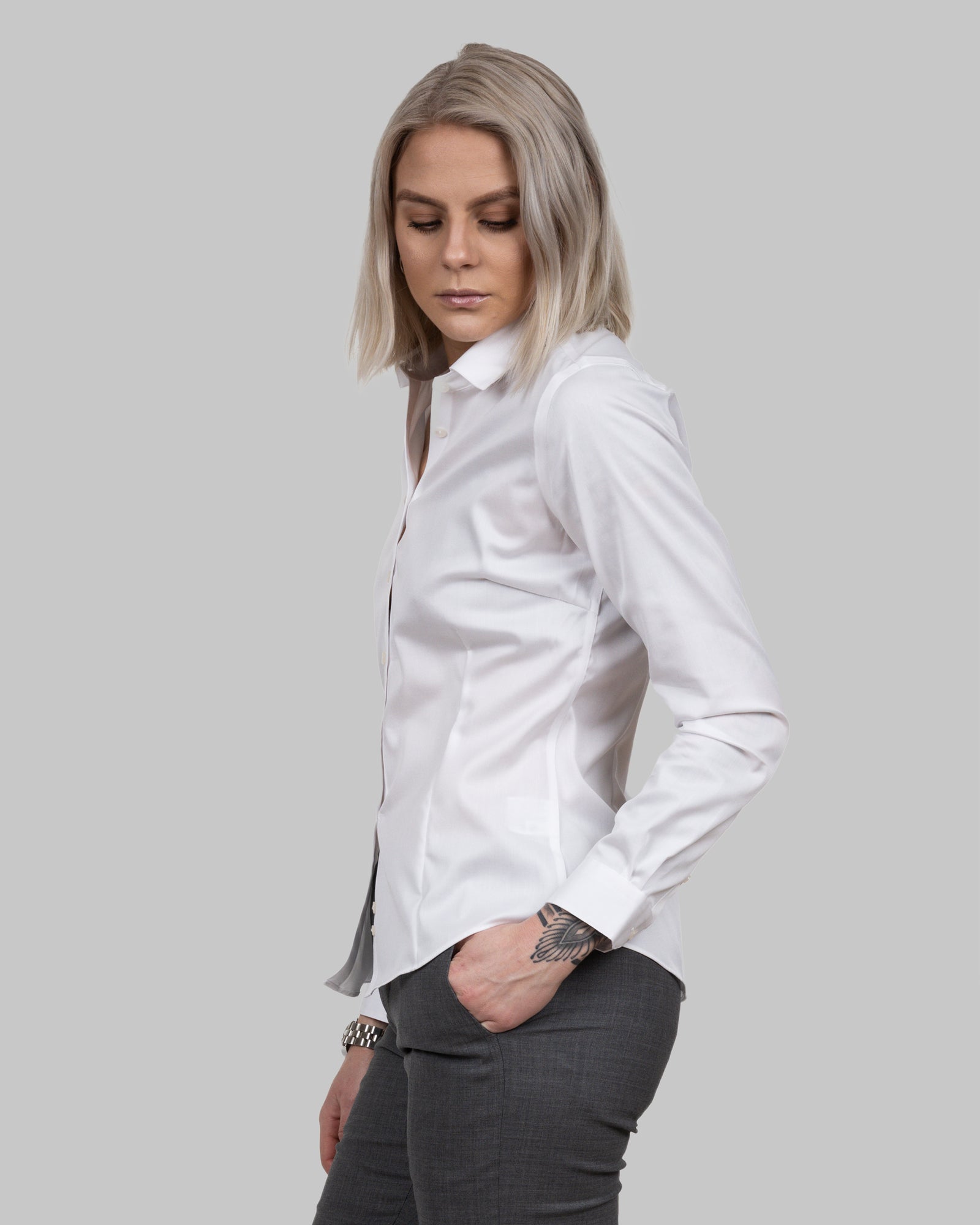 GB01 Twill Woman White