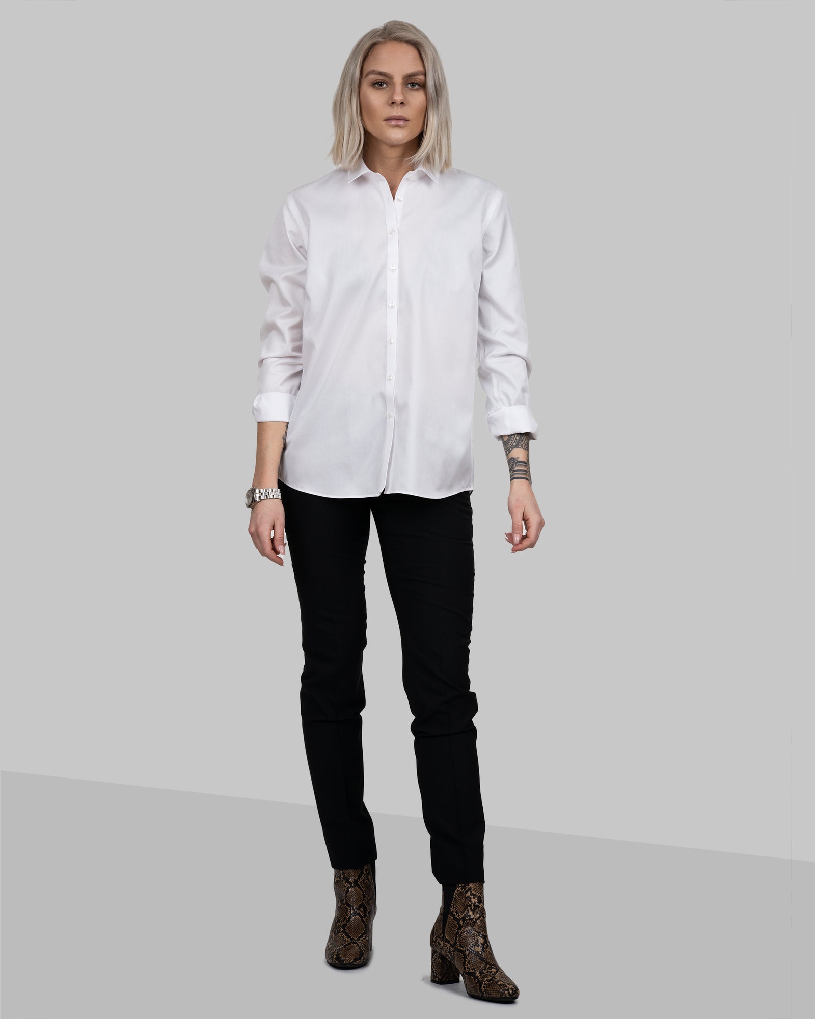 GB01 Twill Relaxed Woman White